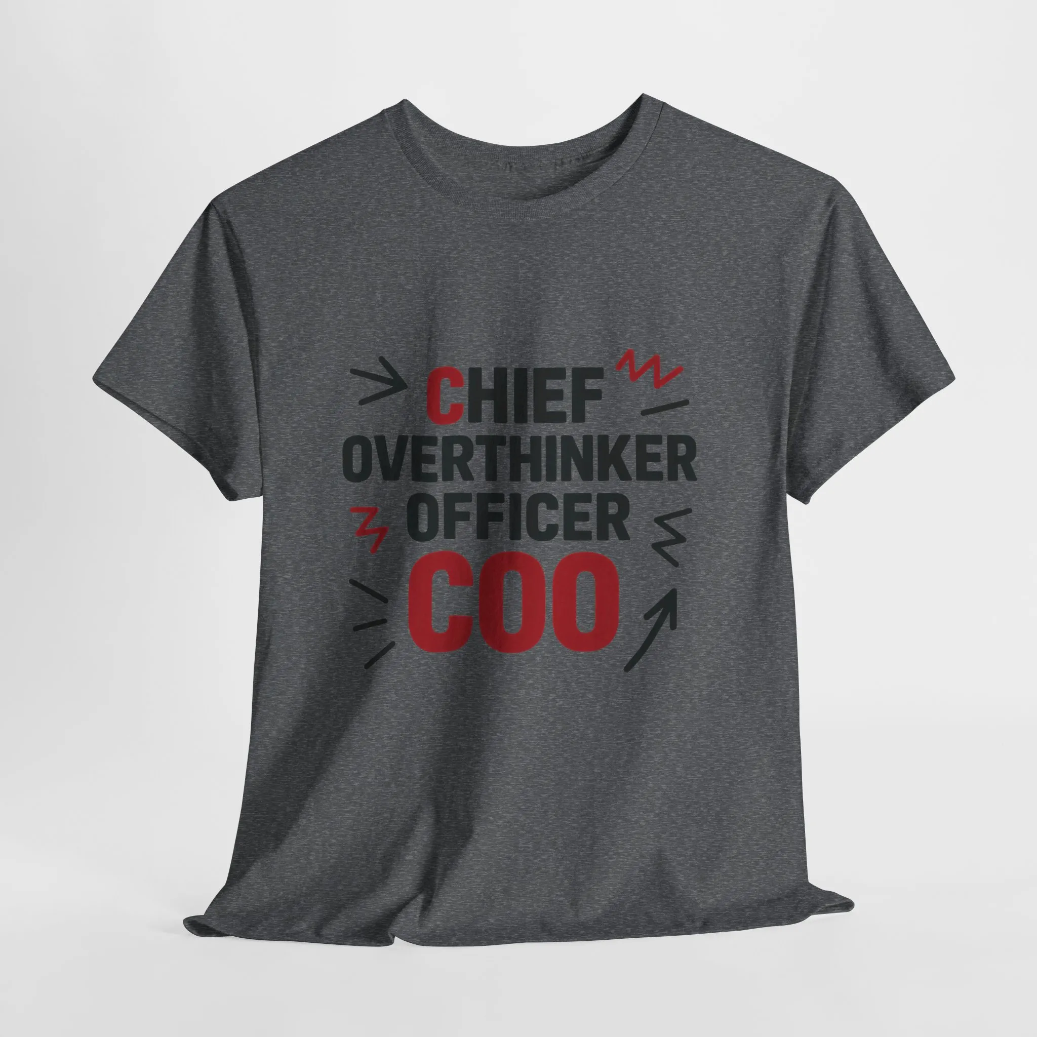 Men's COO T-Shirt, Chief Overthinker Officer Funny Graphic Tee, Office Humor Shirt for Him - Image 15