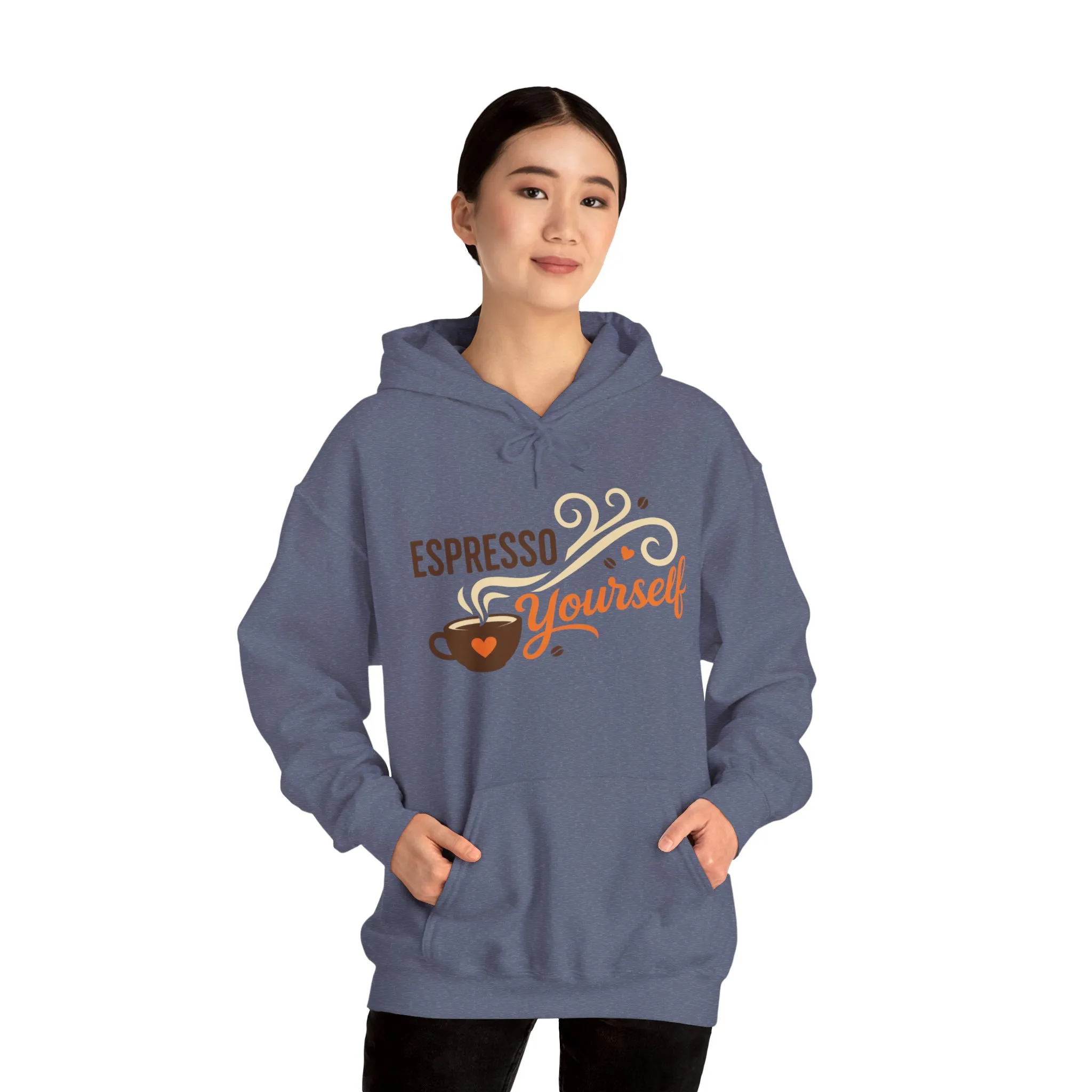 Espresso Yourself Coffee Hoodie, Funny Womens Barista Gift, Cozy Cafe Sweatshirt - Image 23