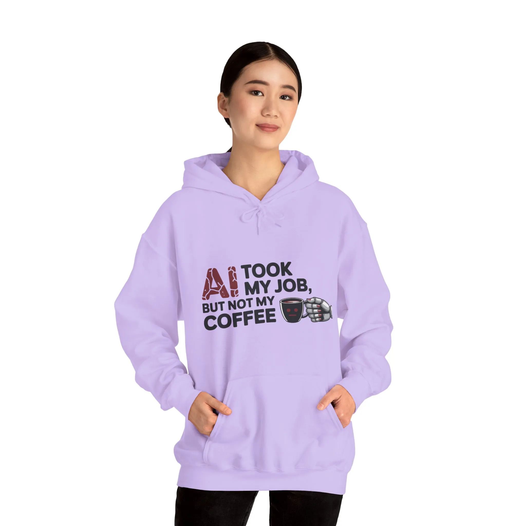 Women's AI Coffee Hoodie, Funny Robot Humor Pullover, Geek Job Joke Sweatshirt Gift, Sarcastic Work Shirt, Office Humor - Image 31