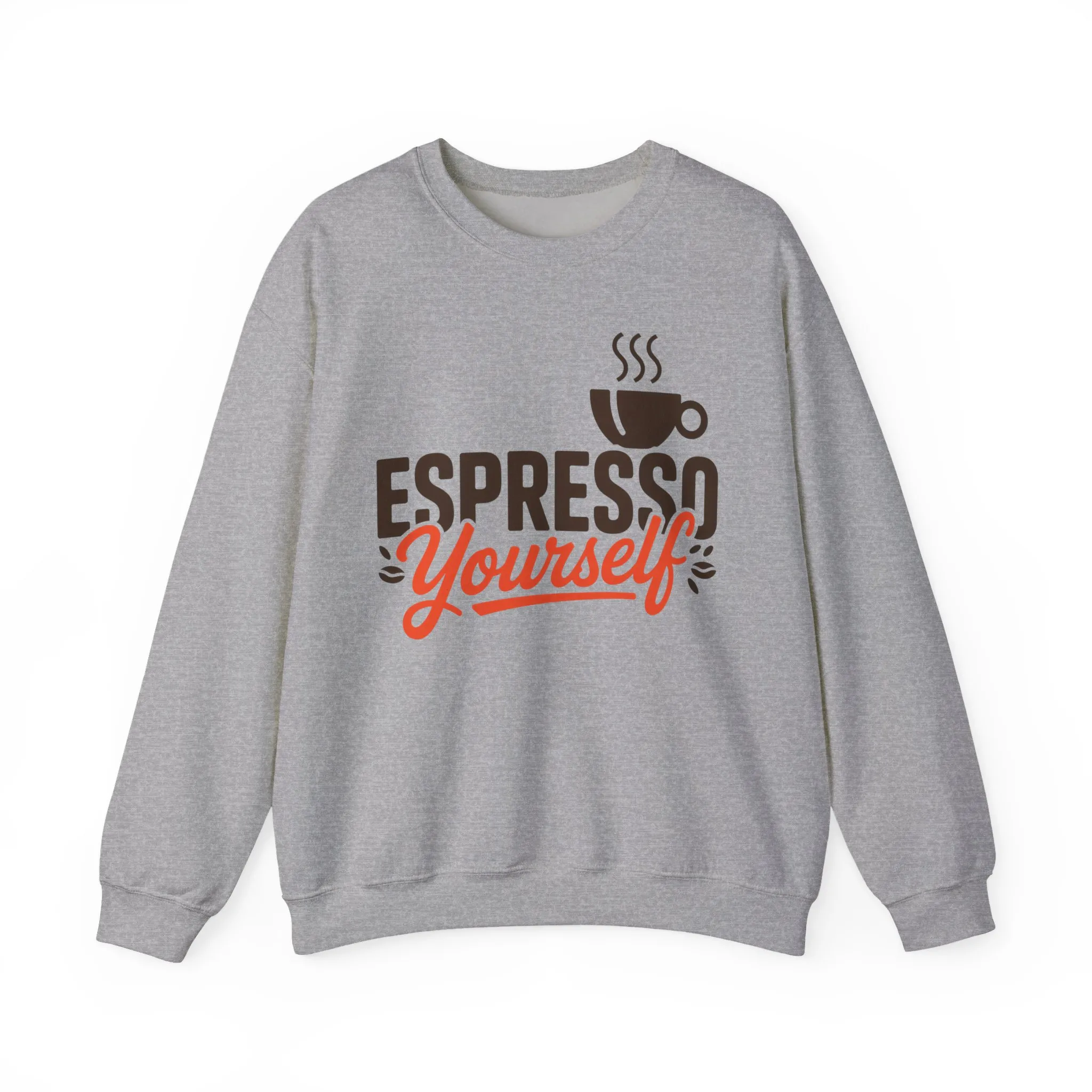 Mens Heavy Blend™ Crewneck Sweatshirt, Espresso Yourself Sweatshirt, Funny Coffee Lover Mens Crewneck, Cafe Lover Gift - Image 7