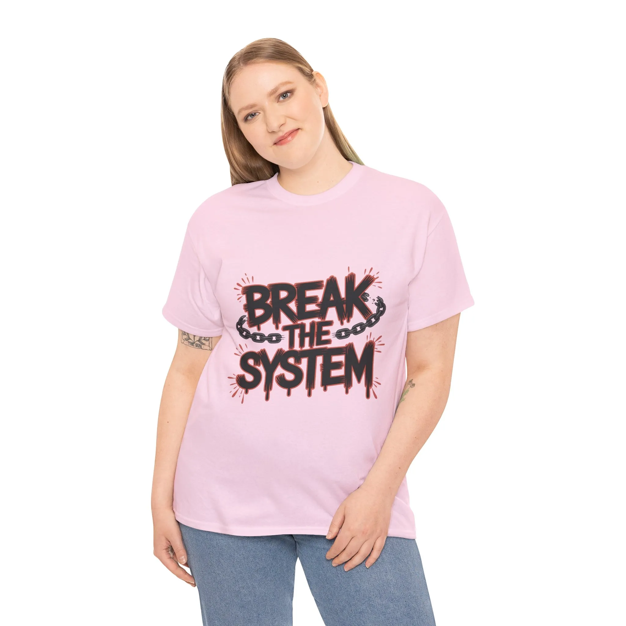 Women's Graphic Tee, Break the System Shirt, Feminist Protest T-Shirt, Streetwear Gift for Her - Image 24