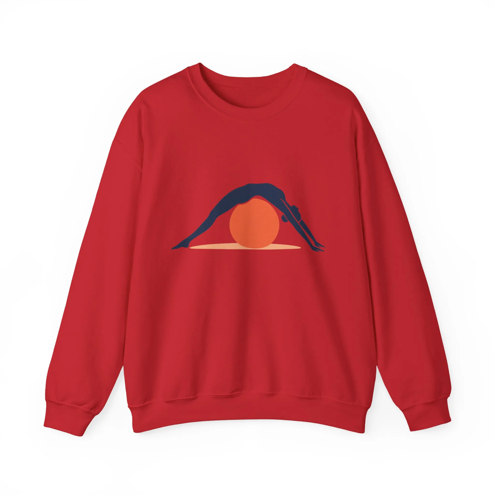 Womens Heavy Blend™ Crewneck Sweatshirt, Womens Pilates Sweatshirt, Yoga Fitness Graphic Pullover, Cute Workout Top - Image 25