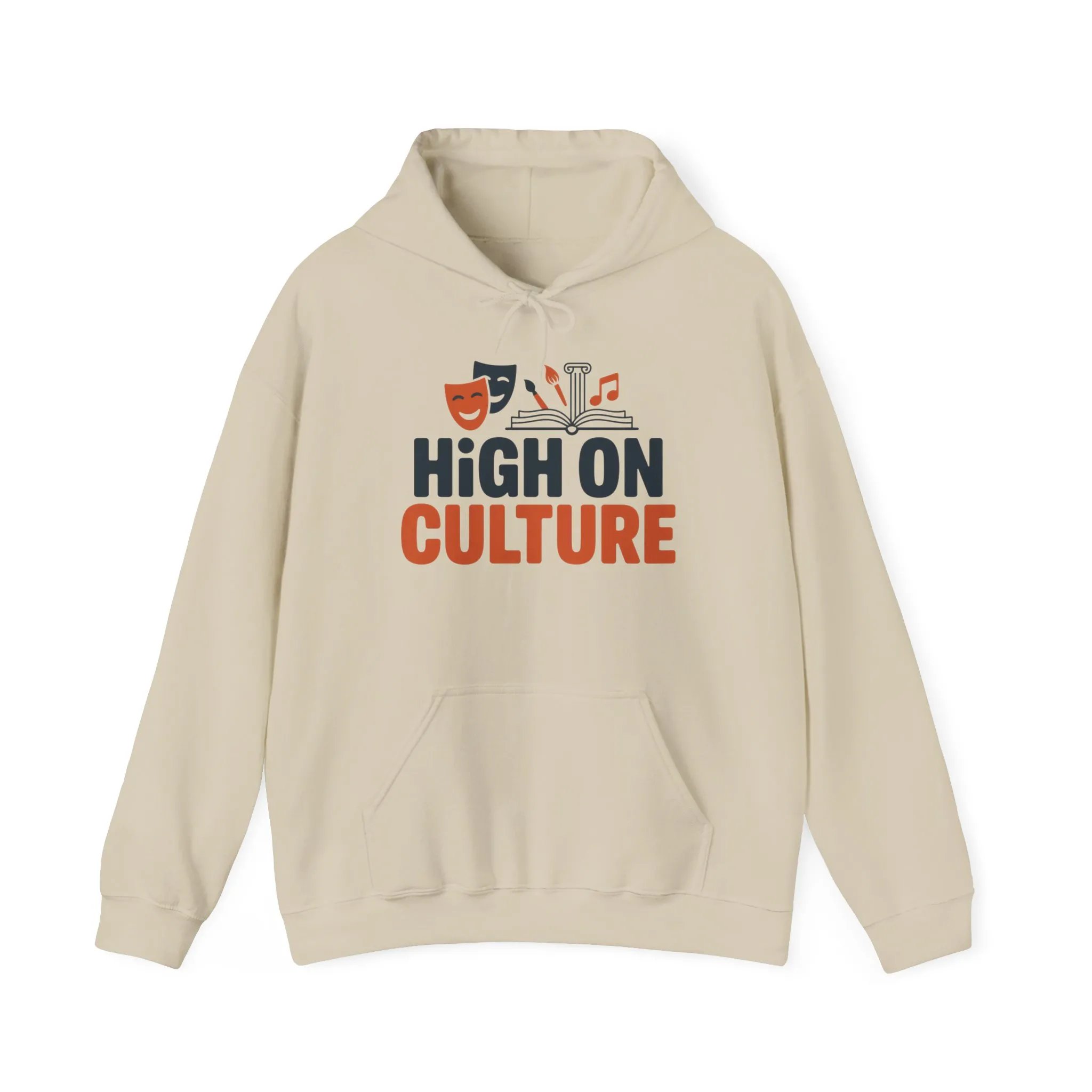 Mens Heavy Blend™ Hooded Sweatshirt, High on Culture Mens Hoodie, Funny Smart Graphic Hoodie - Image 5
