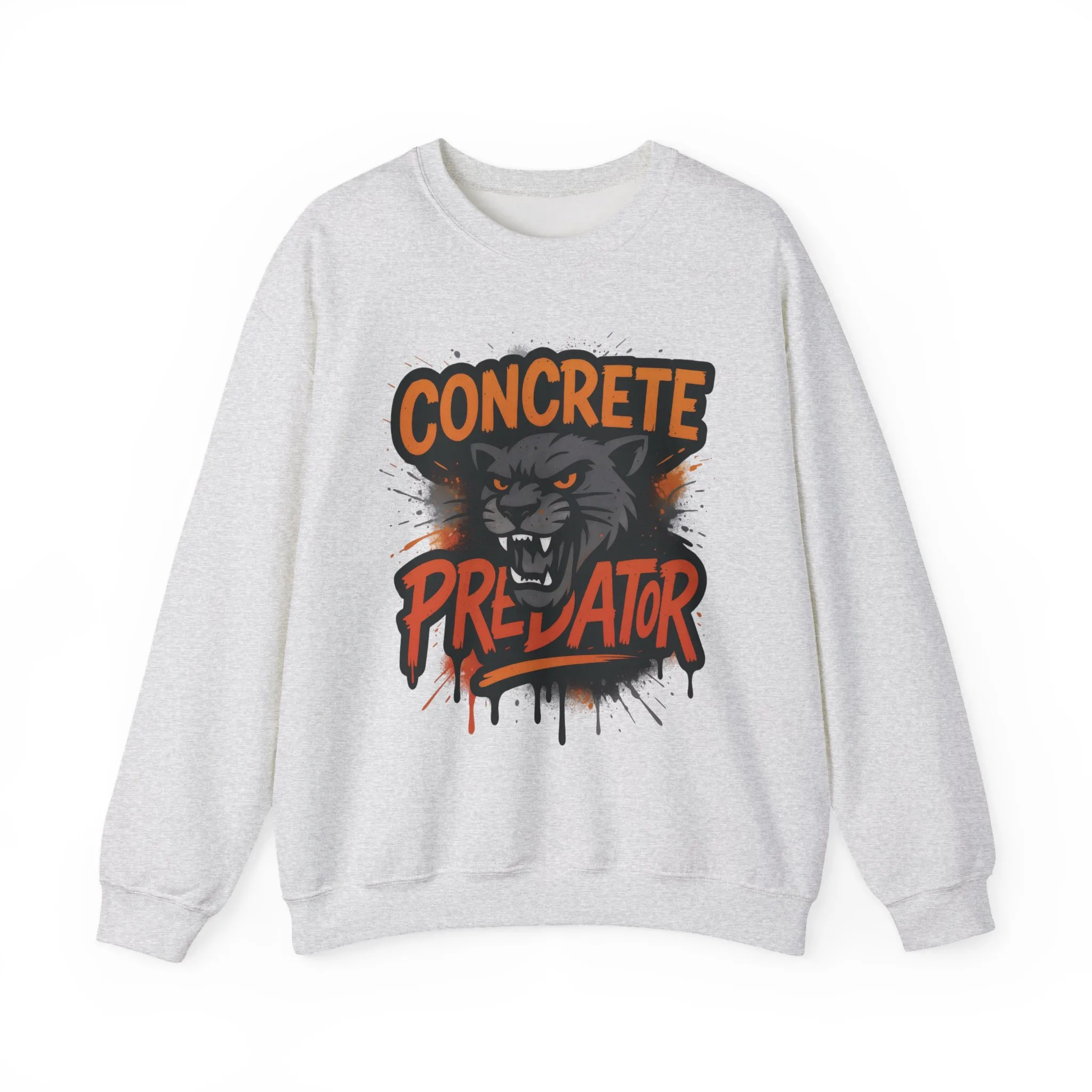 Mens Heavy Blend™ Crewneck Sweatshirt, Concrete Predator Mens Panther Crewneck Sweatshirt - Image 4