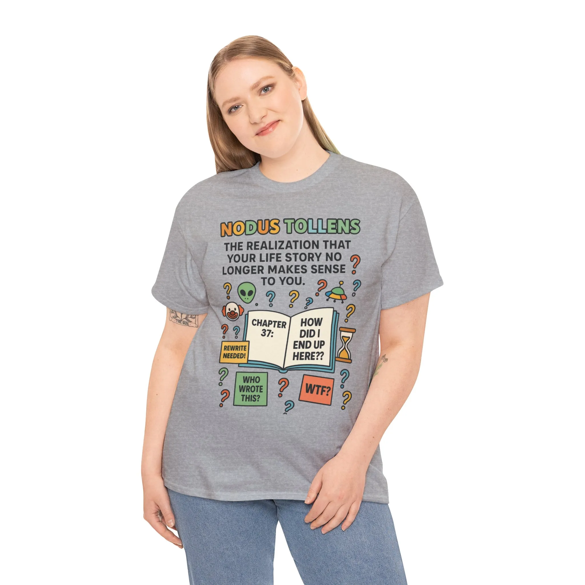 Nodus Tollens Women's Tee, Latin Words, Moods & Modes, Self-Awareness, Personal Development, Funny Existential Graphic Tee, Book Lover Gift - Image 6