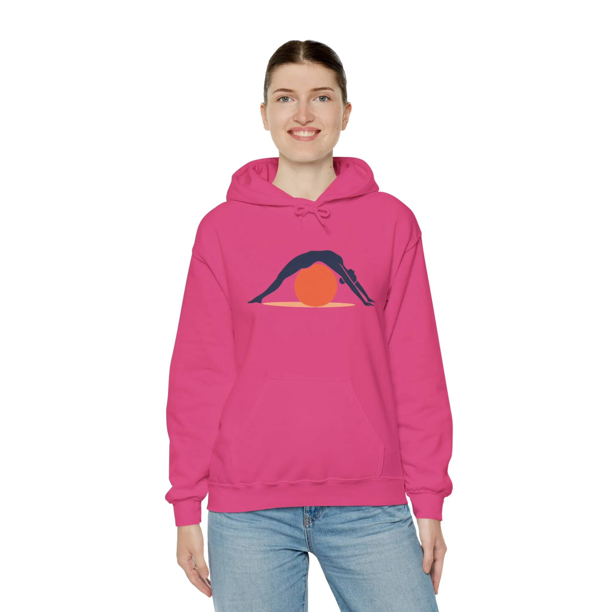 Womens Heavy Blend™ Hooded Sweatshirt, Womens Pilates Hoodie, Yoga Fitness Graphic Hooded Sweatshirt, Workout Activewear Top - Image 32