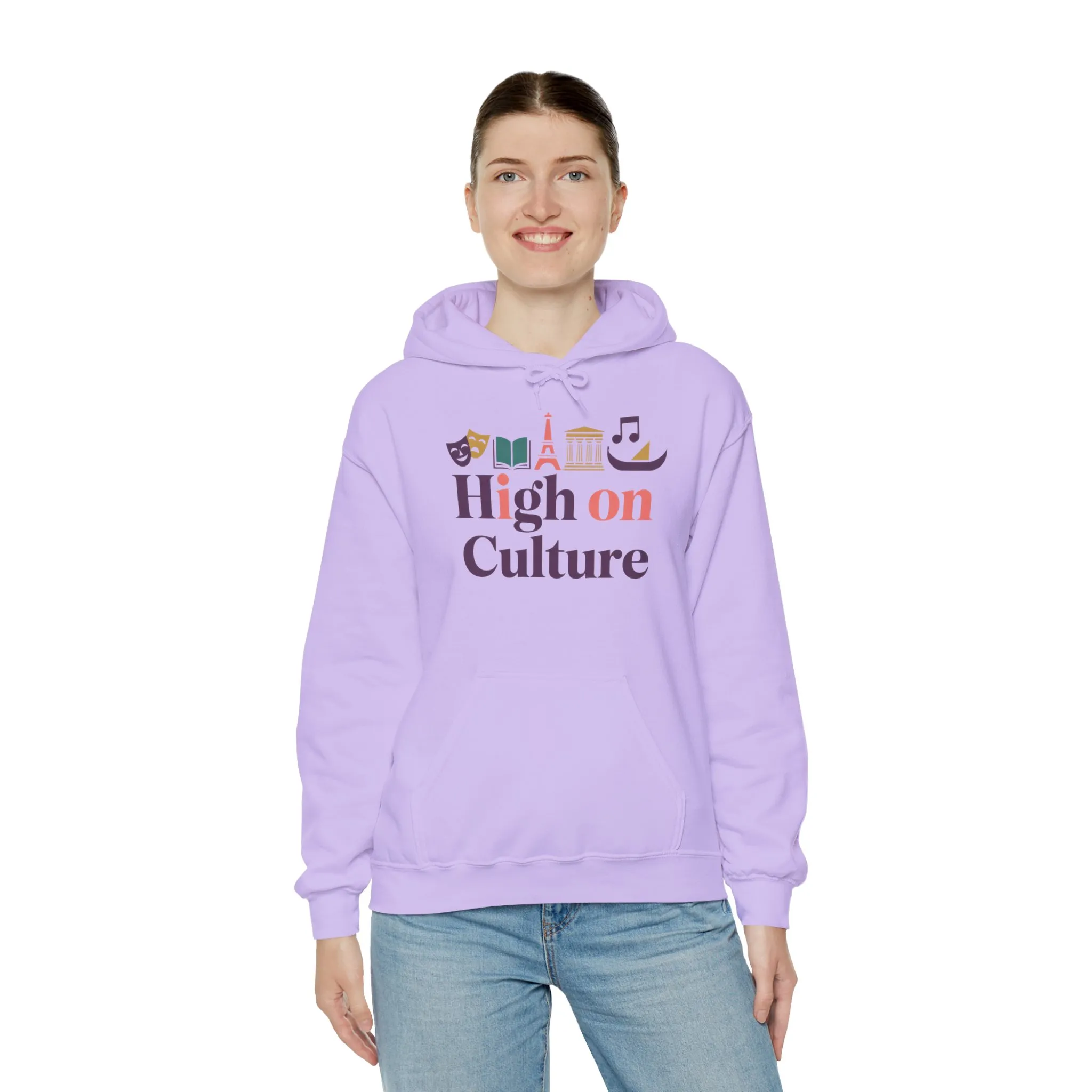 Womens Heavy Blend™ Hooded Sweatshirt, High on Culture Womens Hoodie, Cozy Cultural Graphic Hoodie - Image 4