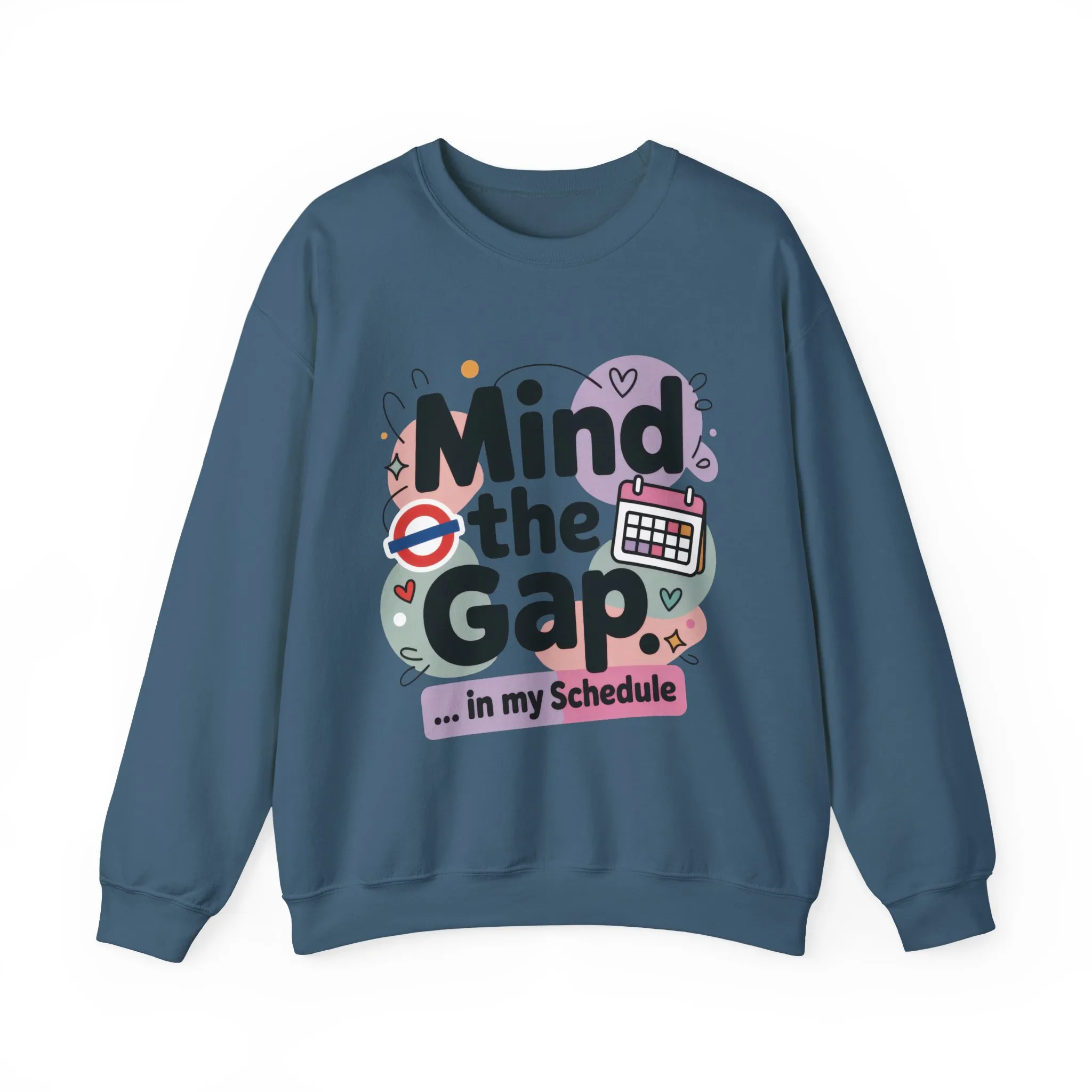 Funny Women's Sweatshirt, Mind The Gap, Office Humor Graphic Pullover - Image 10