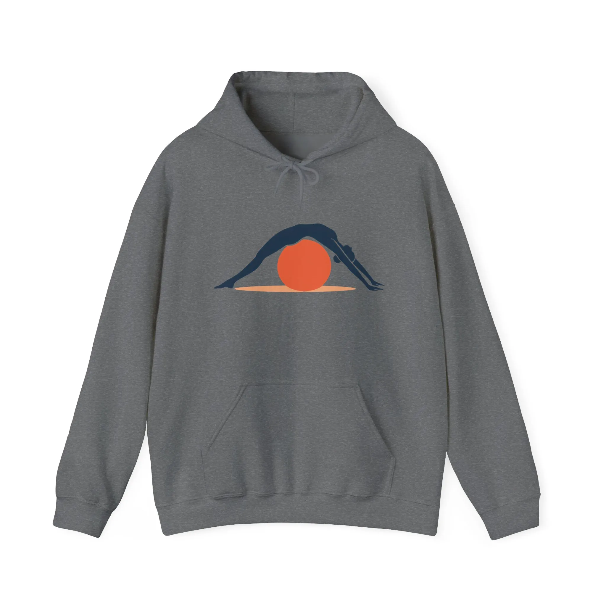 Womens Heavy Blend™ Hooded Sweatshirt, Womens Pilates Hoodie, Yoga Fitness Graphic Hooded Sweatshirt, Workout Activewear Top - Image 9