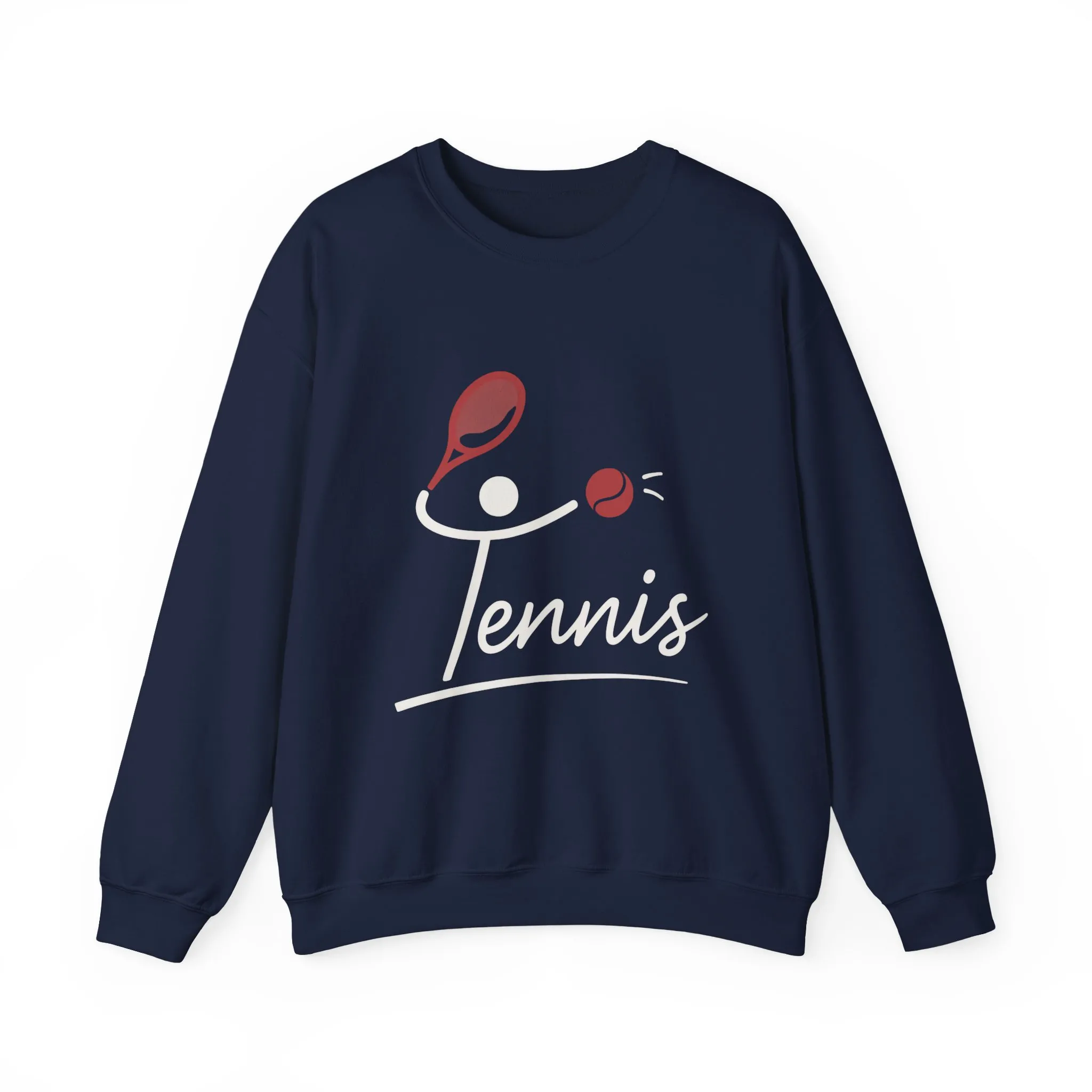 Womens Heavy Blend™ Crewneck Sweatshirt, Womens Tennis Sweatshirt, Cute Sports Graphic Pullover, Workout Gym Activewear Top - Image 29