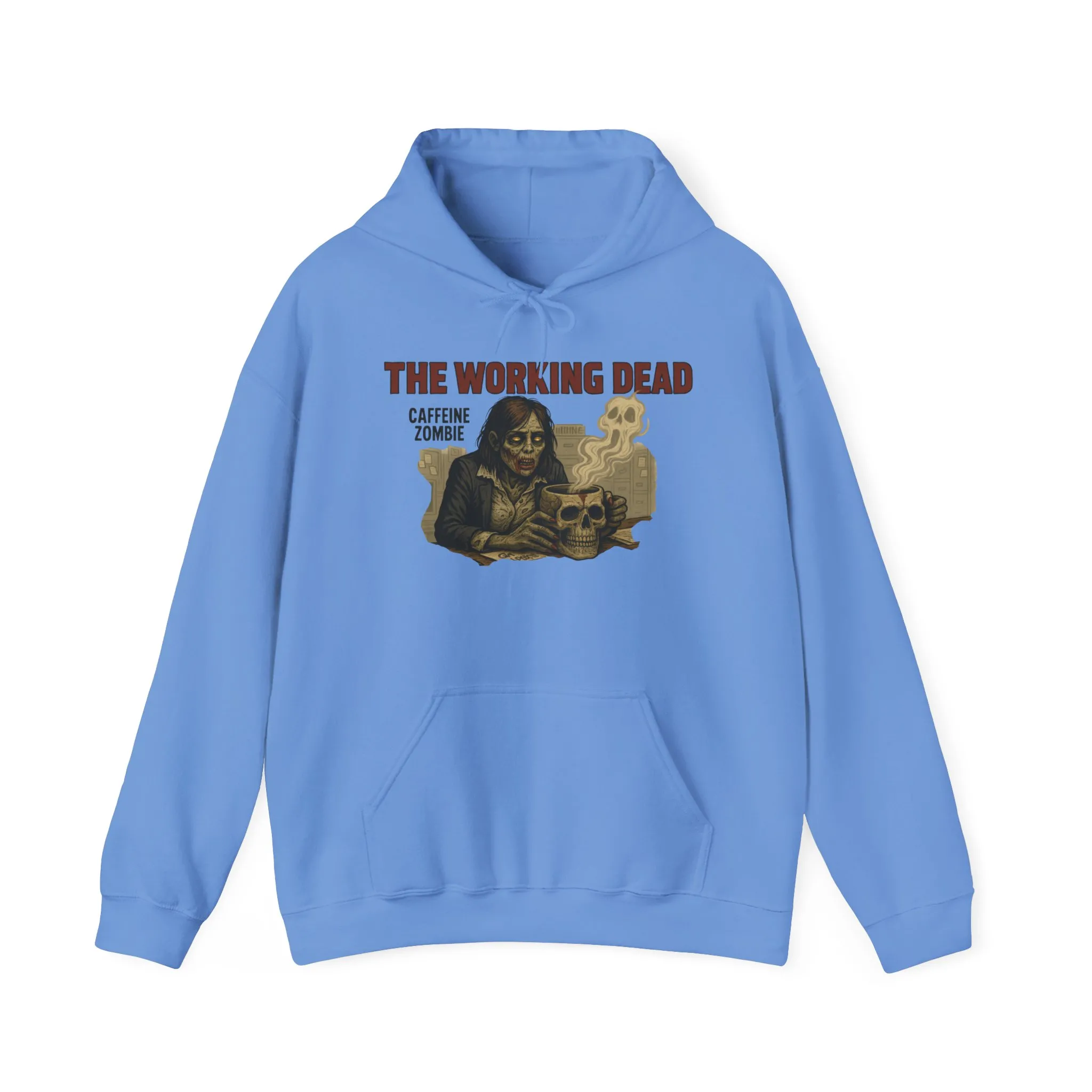 The Working Dead Women's Zombie Hoodie, Work Humor Hoodie, Halloween Work Top, Coffee Zombie Hoodie - Image 17