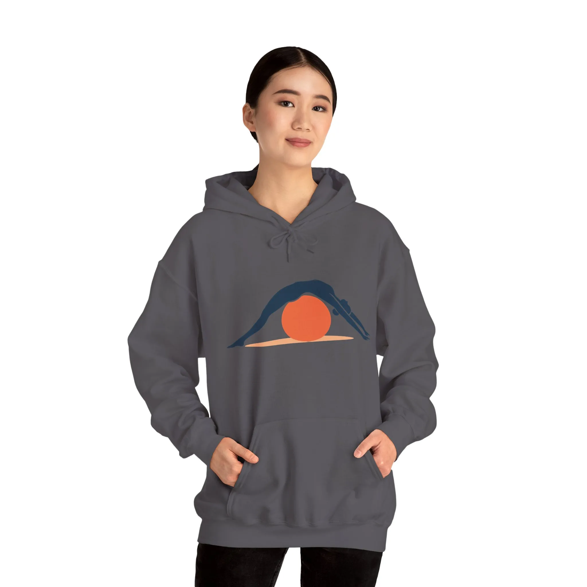 Womens Heavy Blend™ Hooded Sweatshirt, Womens Pilates Hoodie, Yoga Fitness Graphic Hooded Sweatshirt, Workout Activewear Top - Image 19