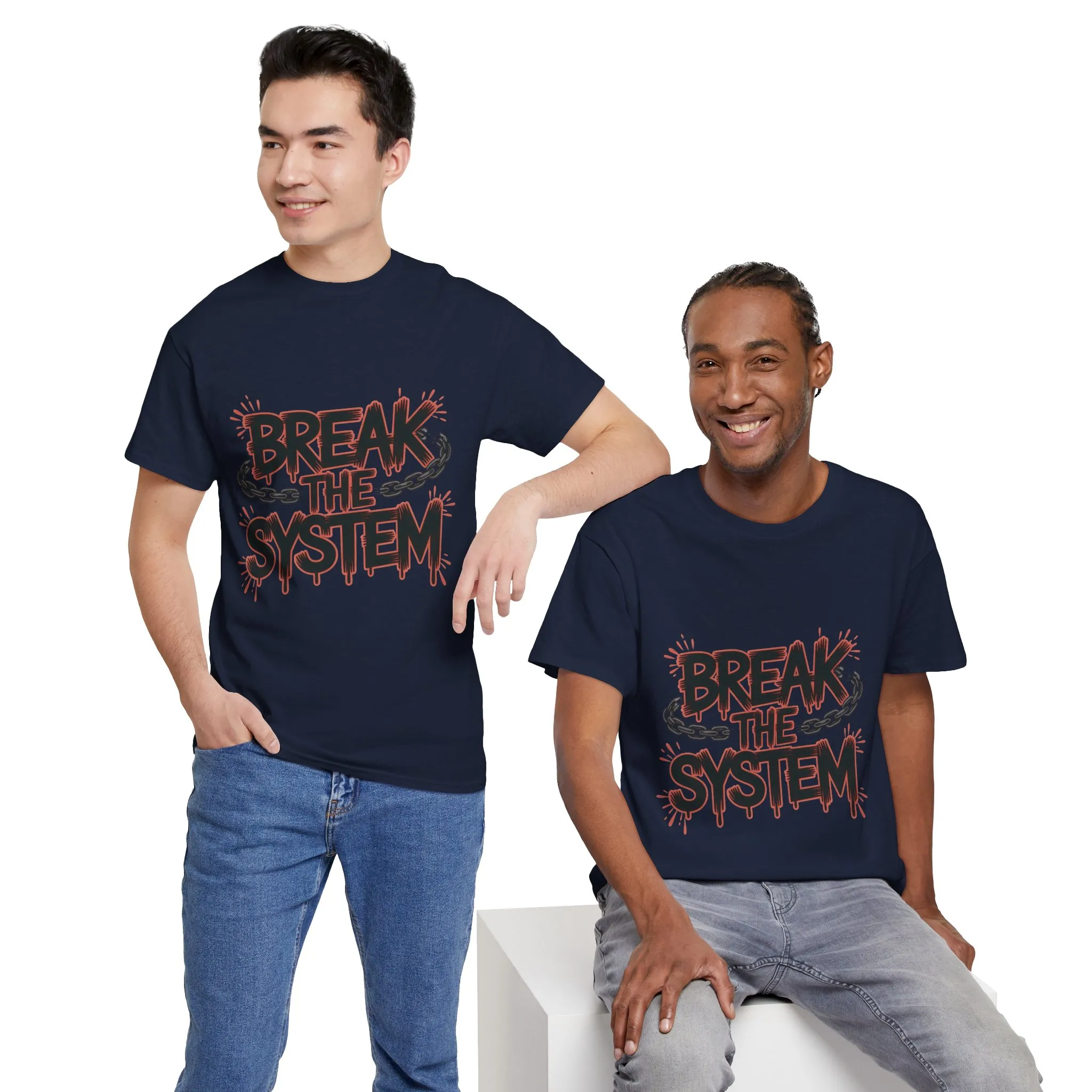 Men's Graphic Tee, Break the System Shirt, Streetwear Punk T-Shirt, Activist Gift for Him - Image 30