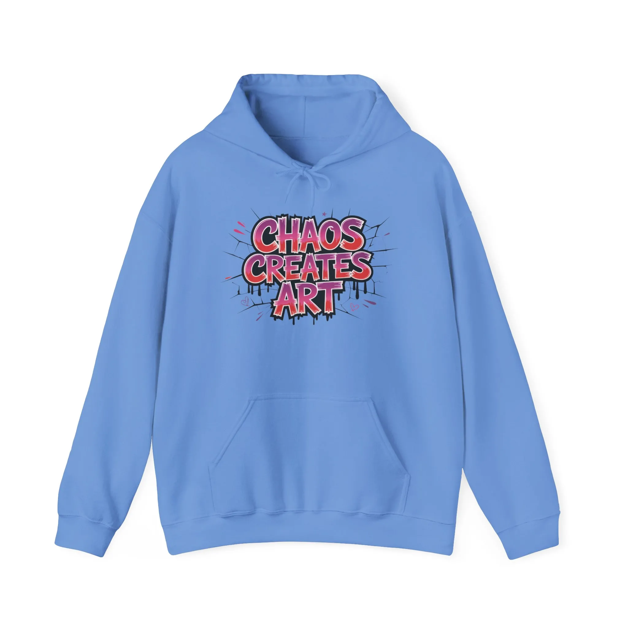 Women's Heavy Blend™ Hooded Sweatshirt, Chaos Creates Art Graffiti Hoodie Womens Streetwear - Image 13