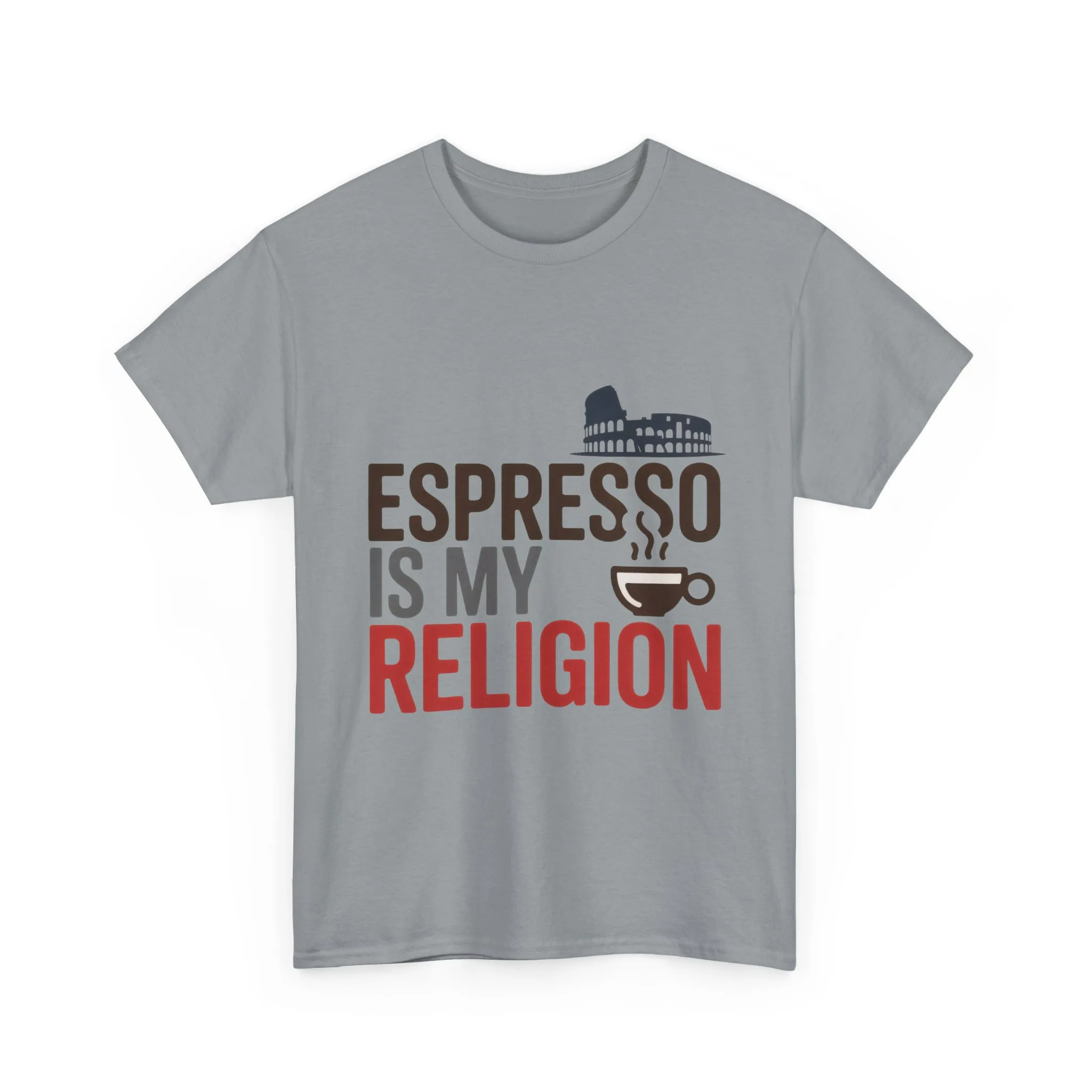 Espresso Is My Religion Coffee Rome Graphic Mens T-Shirt, Coffee Lover Gift - Image 2