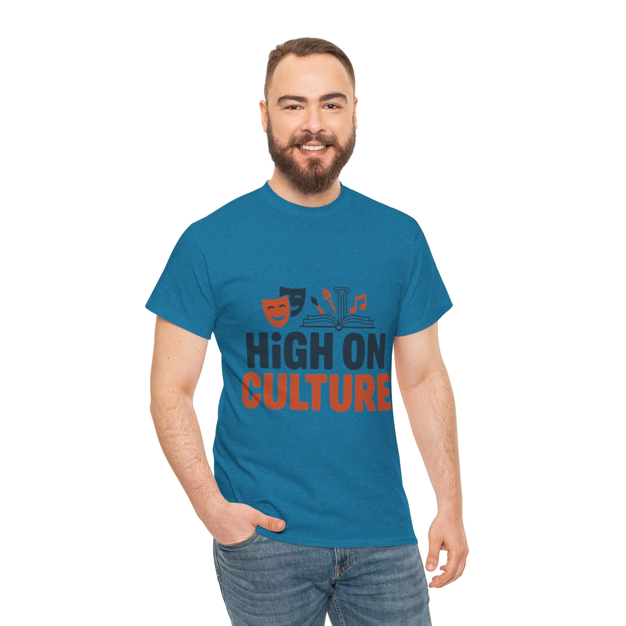 High on Culture Mens T-Shirt, Funny Cultural Graphic Tee, Art Humor - Image 26
