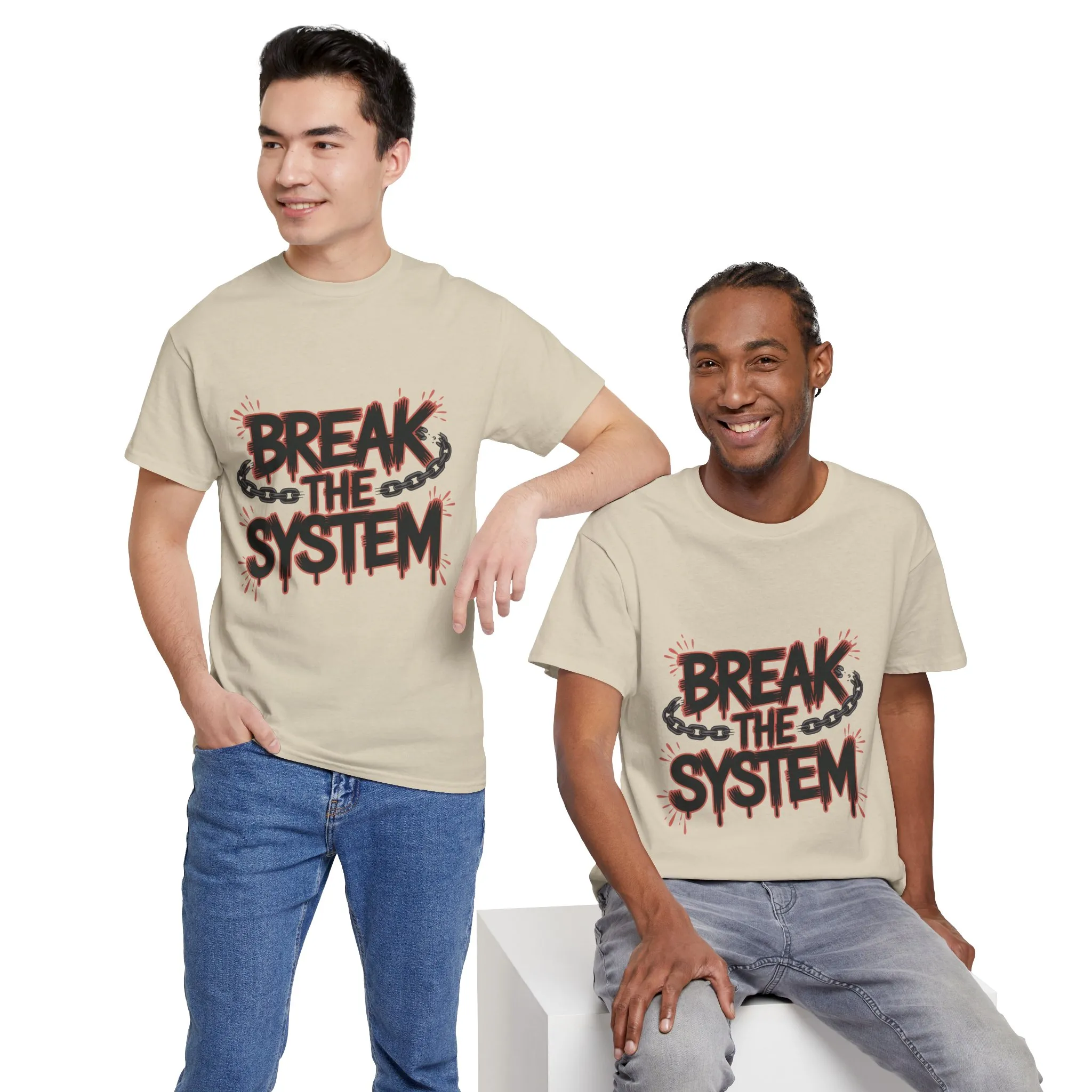 Men's Graphic Tee, Break the System Shirt, Streetwear Punk T-Shirt, Activist Gift for Him - Image 12