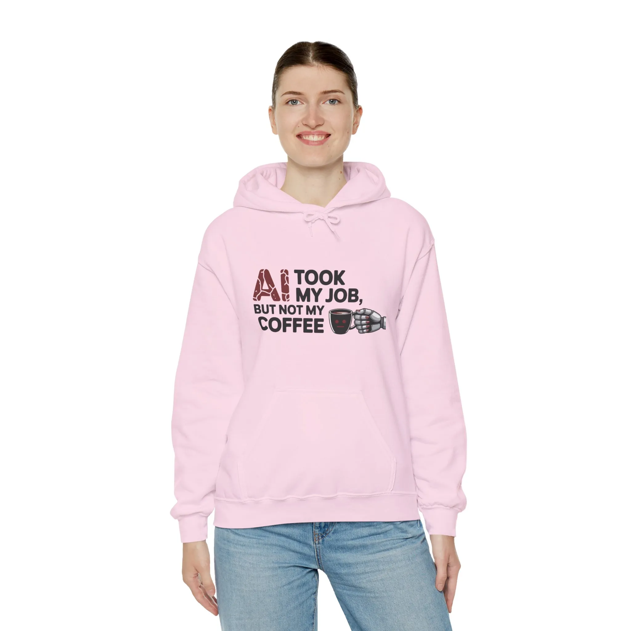 Women's AI Coffee Hoodie, Funny Robot Humor Pullover, Geek Job Joke Sweatshirt Gift, Sarcastic Work Shirt, Office Humor - Image 36