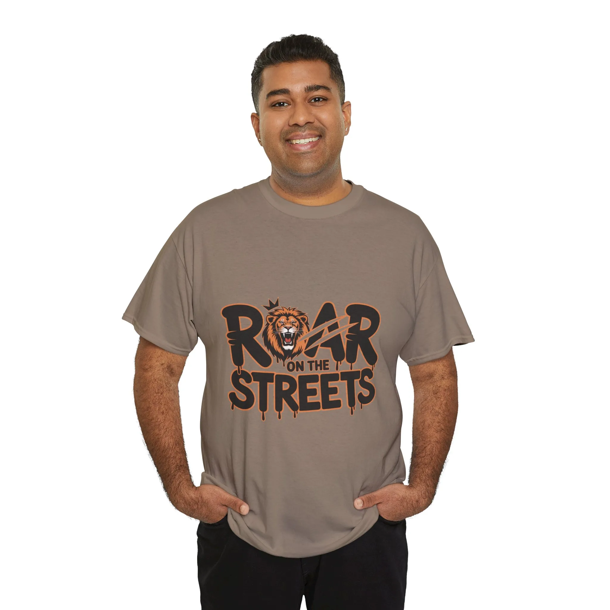 Roar on the Streets Lion Graphic Mens Urban T-Shirt, Lion Shirt, Street Vibe - Image 15