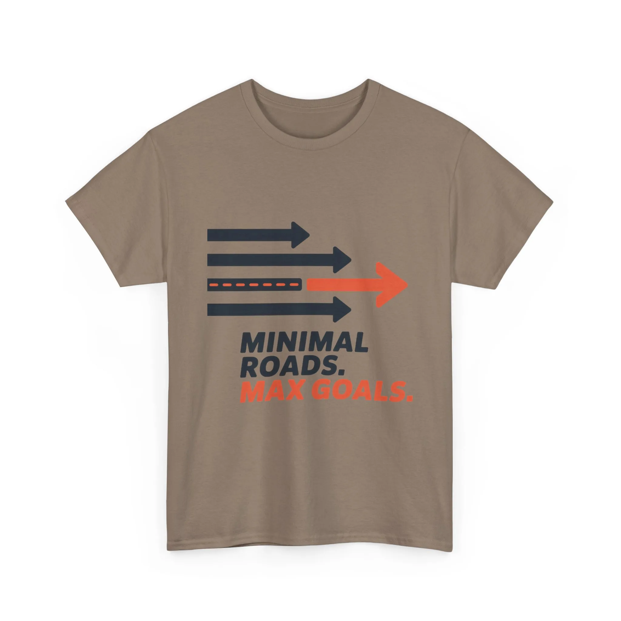 Minimal Roads Max Goals Motivational Mens T-Shirt, Urban Style Graphic Tee - Image 10