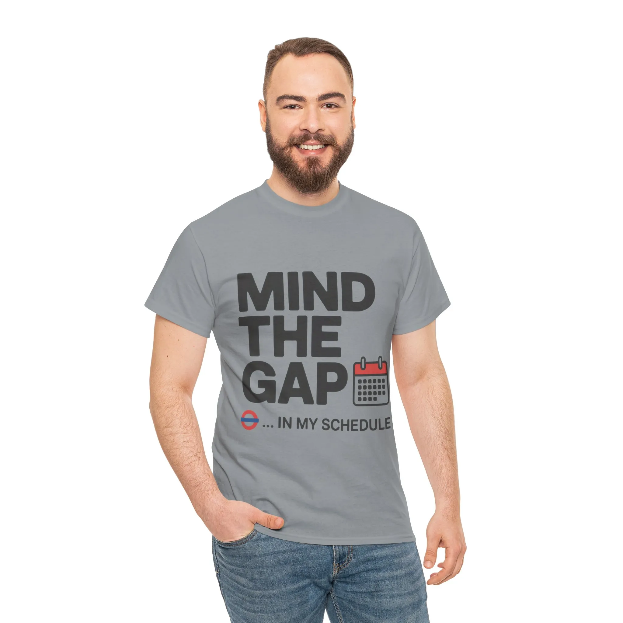 Funny Mind The Gap T-Shirt for Men, Office Humor Shirt - Image 14