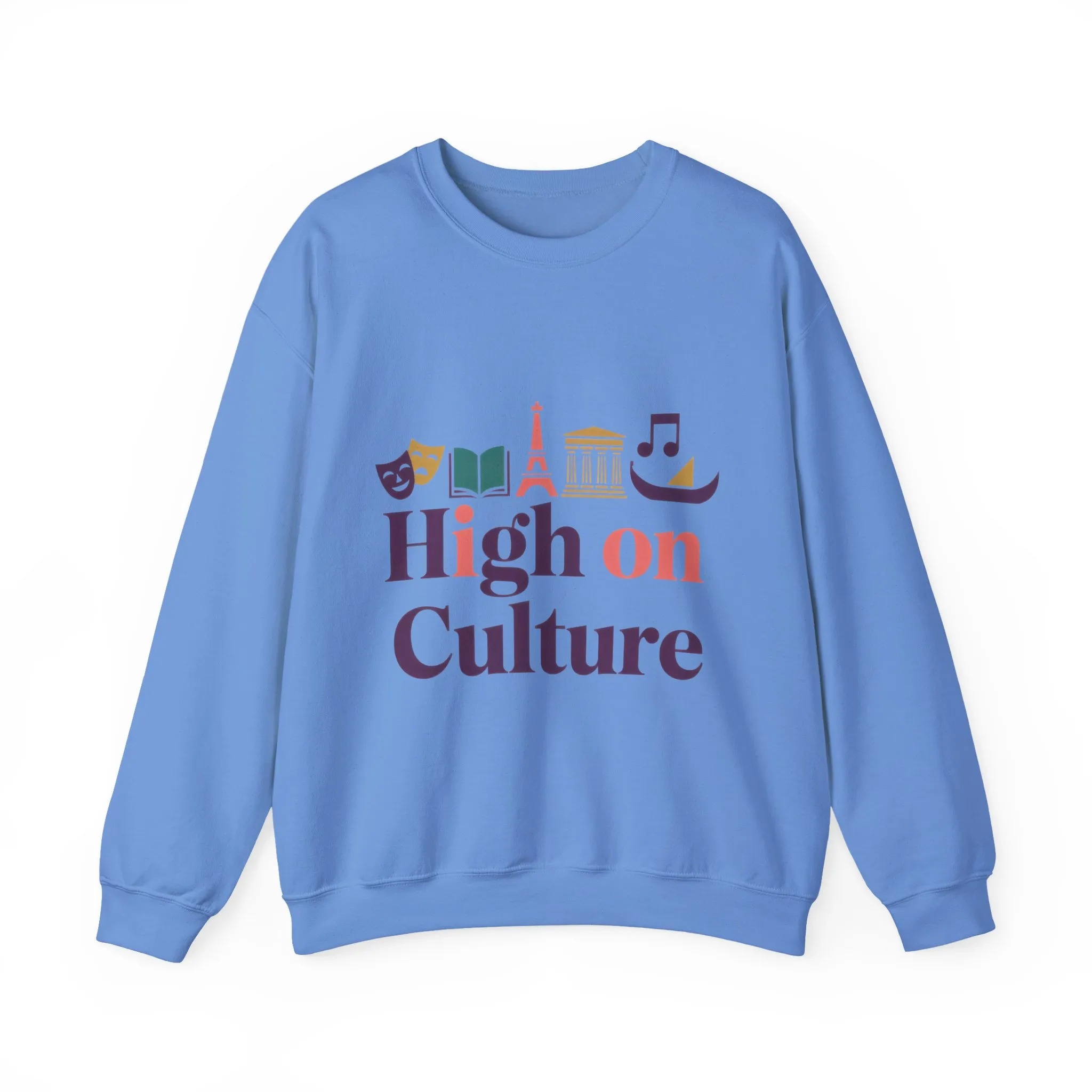 Womens Heavy Blend™ Crewneck Sweatshirt, High on Culture Womens Sweatshirt, Stylish Cultural Graphic Top - Image 16