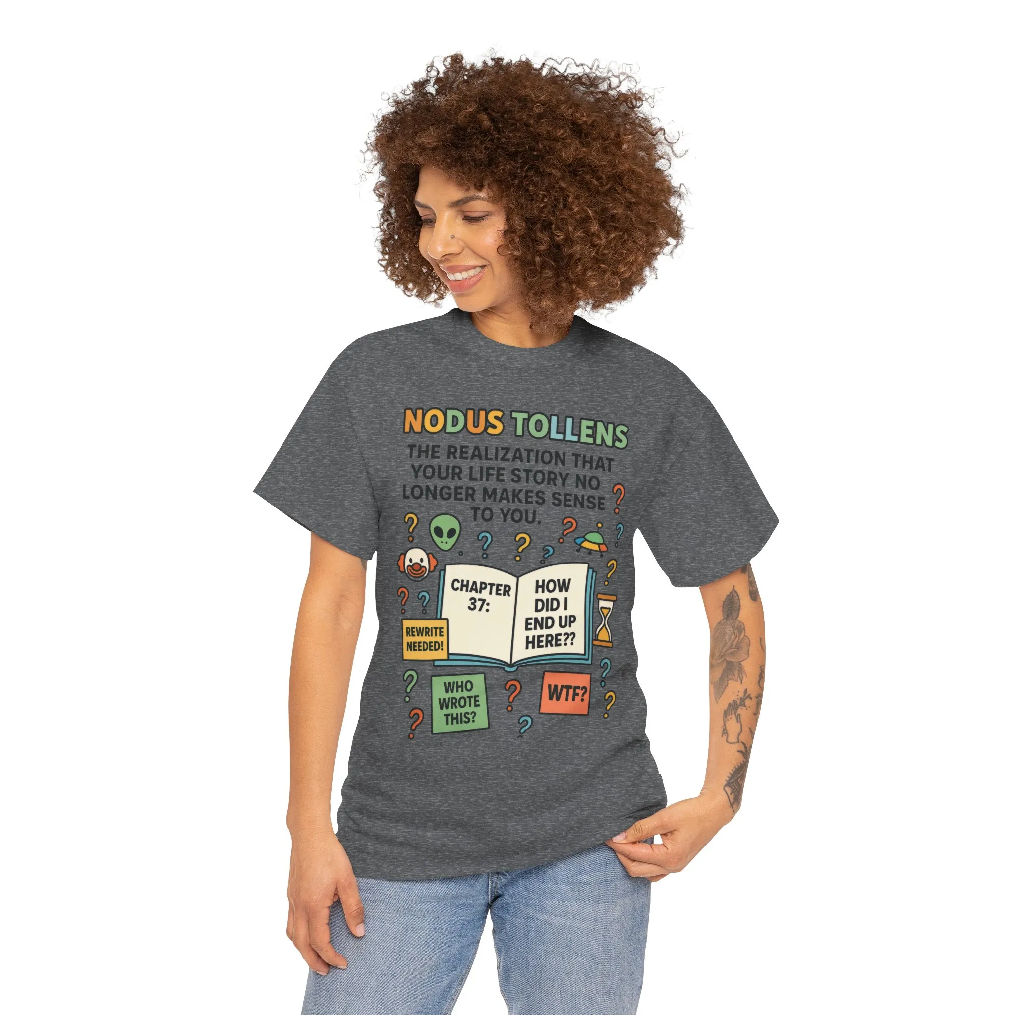 Nodus Tollens Women's Tee, Latin Words, Moods & Modes, Self-Awareness, Personal Development, Funny Existential Graphic Tee, Book Lover Gift - Image 8