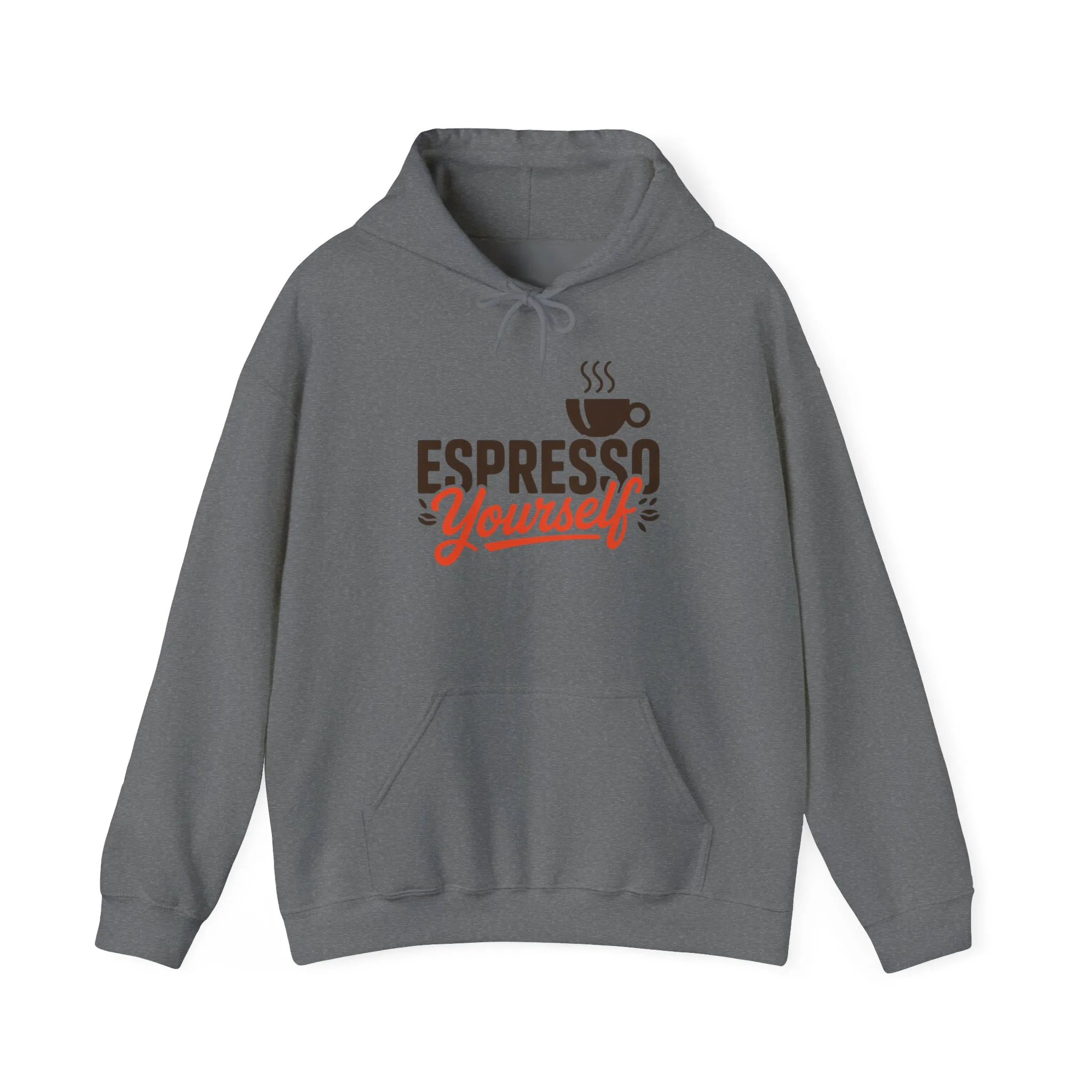 Mens Heavy Blend™ Hooded Sweatshirt, Espresso Yourself Mens Hoodie, Coffee Lover Funny Graphic Pullover - Image 17