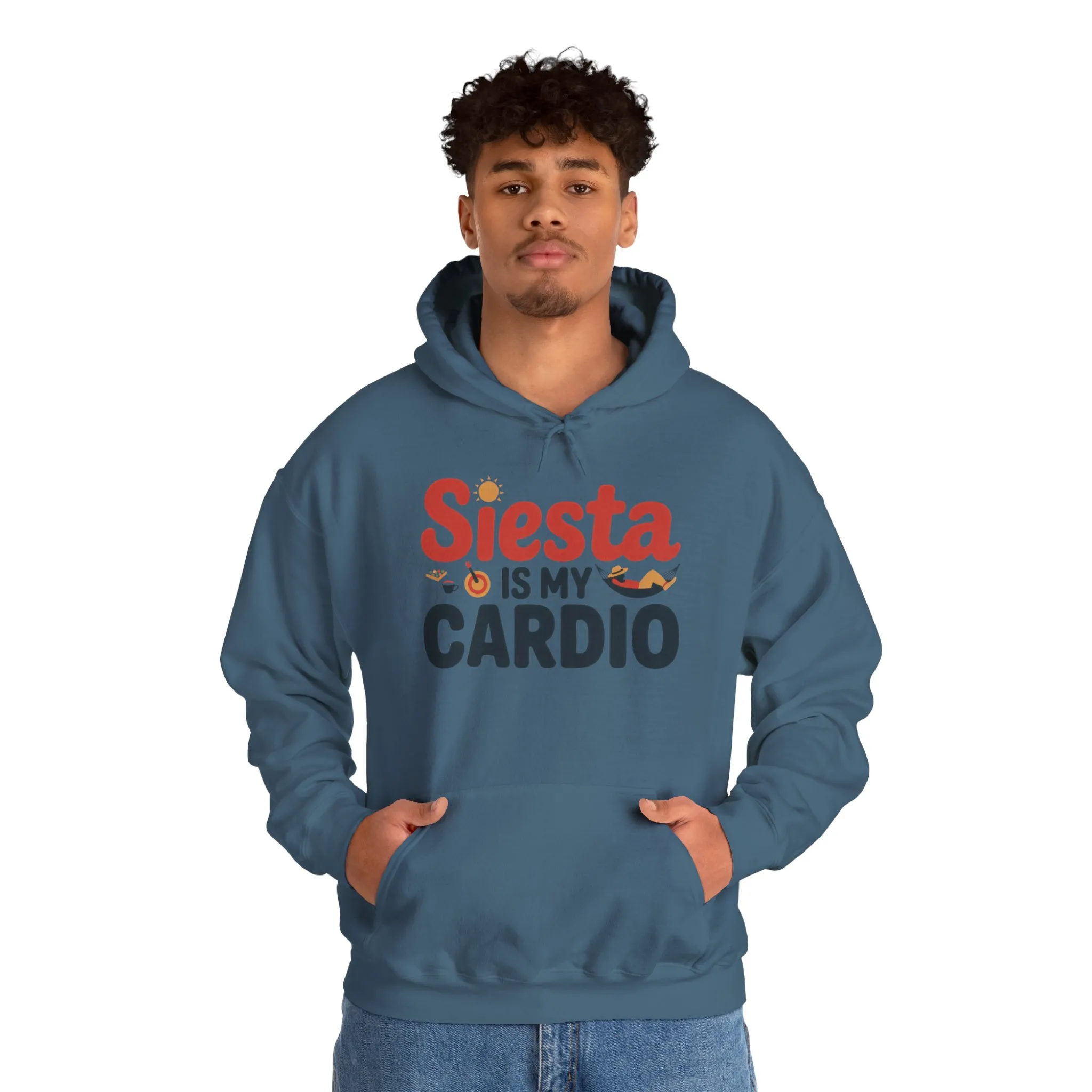 Mens Heavy Blend™ Hooded Sweatshirt, Siesta Is My Cardio Funny Mens Hoodie Spain Humor Gift - Image 27