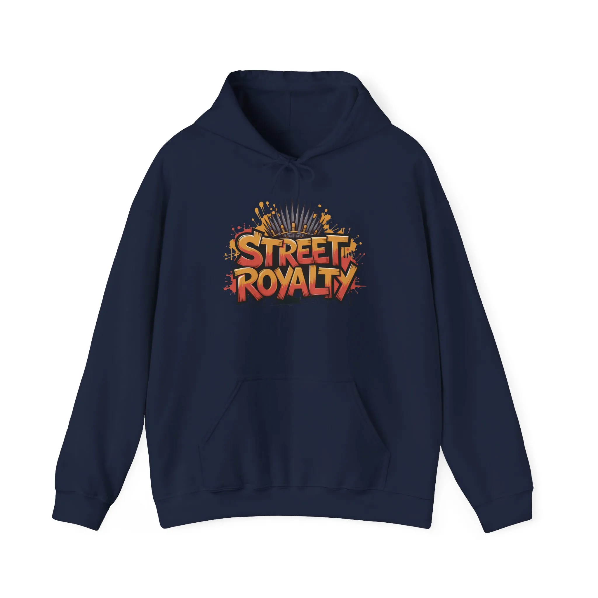 Street Royalty Men's Hoodie, Graffiti Crown Graphic Sweatshirt, Urban Streetwear Pullover with Throne Design - Image 35