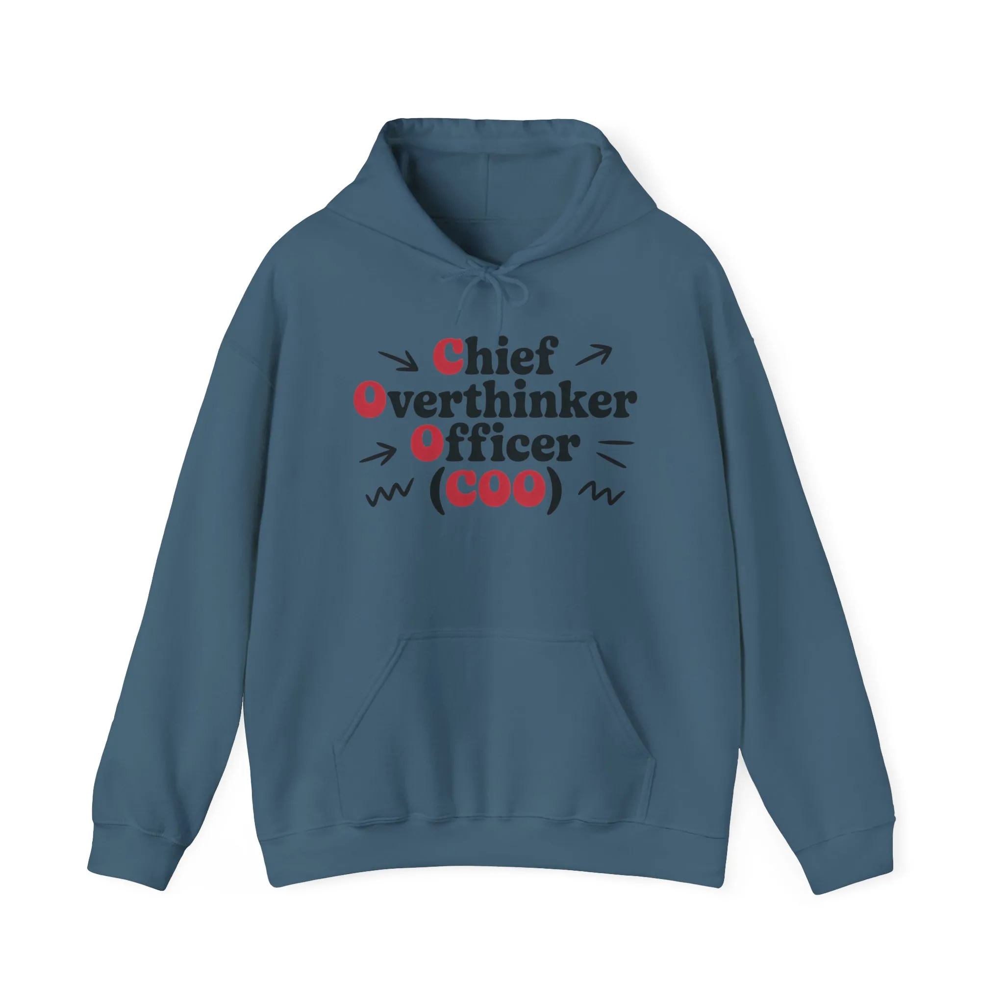 Chief Overthinker Officer Women's Hoodie, Funny COO Graphic Pullover, Sarcastic Office Humor Gift, Women's Heavy Blend™ Hooded Sweatshirt - Image 17