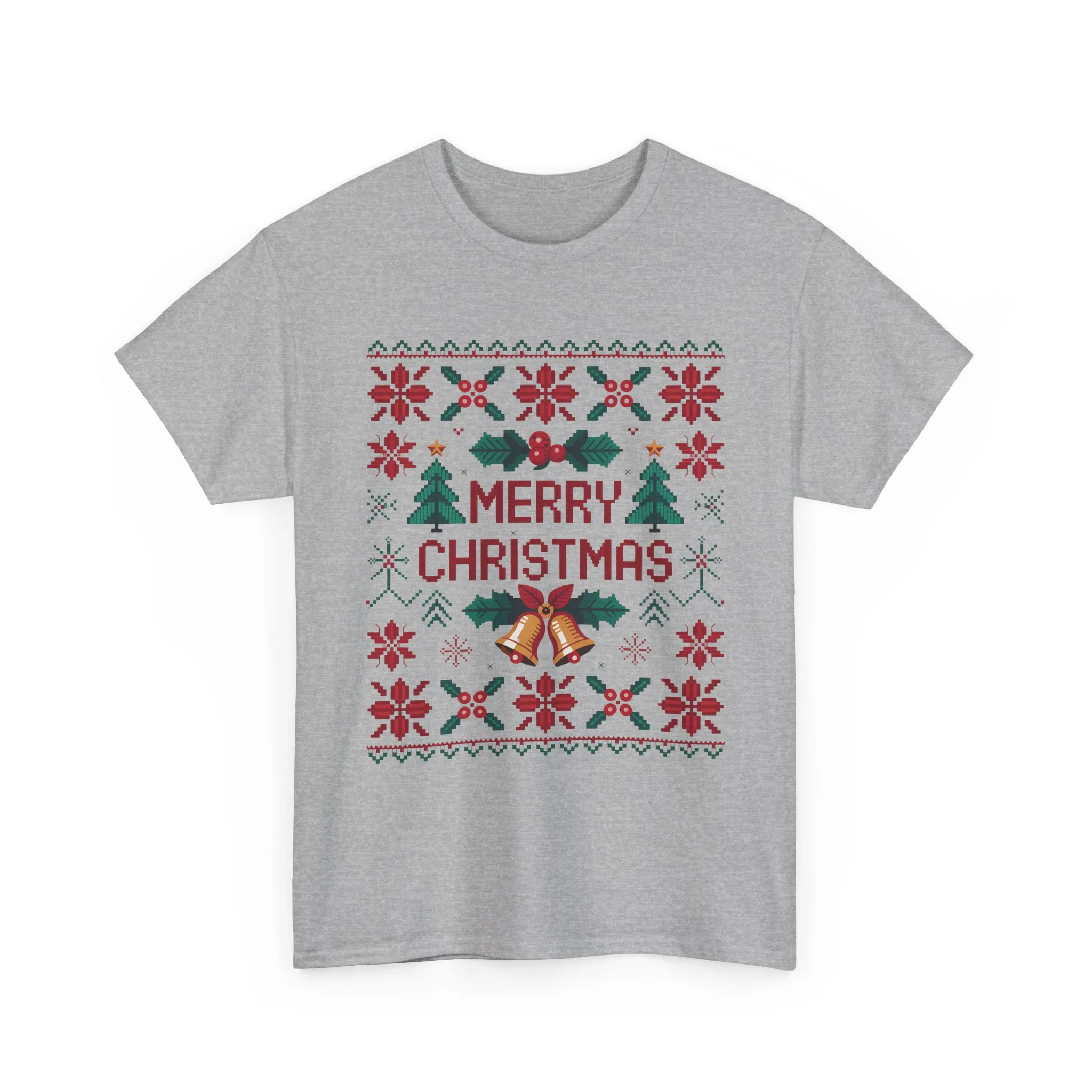 Merry Christmas Women's T-Shirt, Festive Holiday Tee, Classic Red - Green Christmas Outfit - Image 10