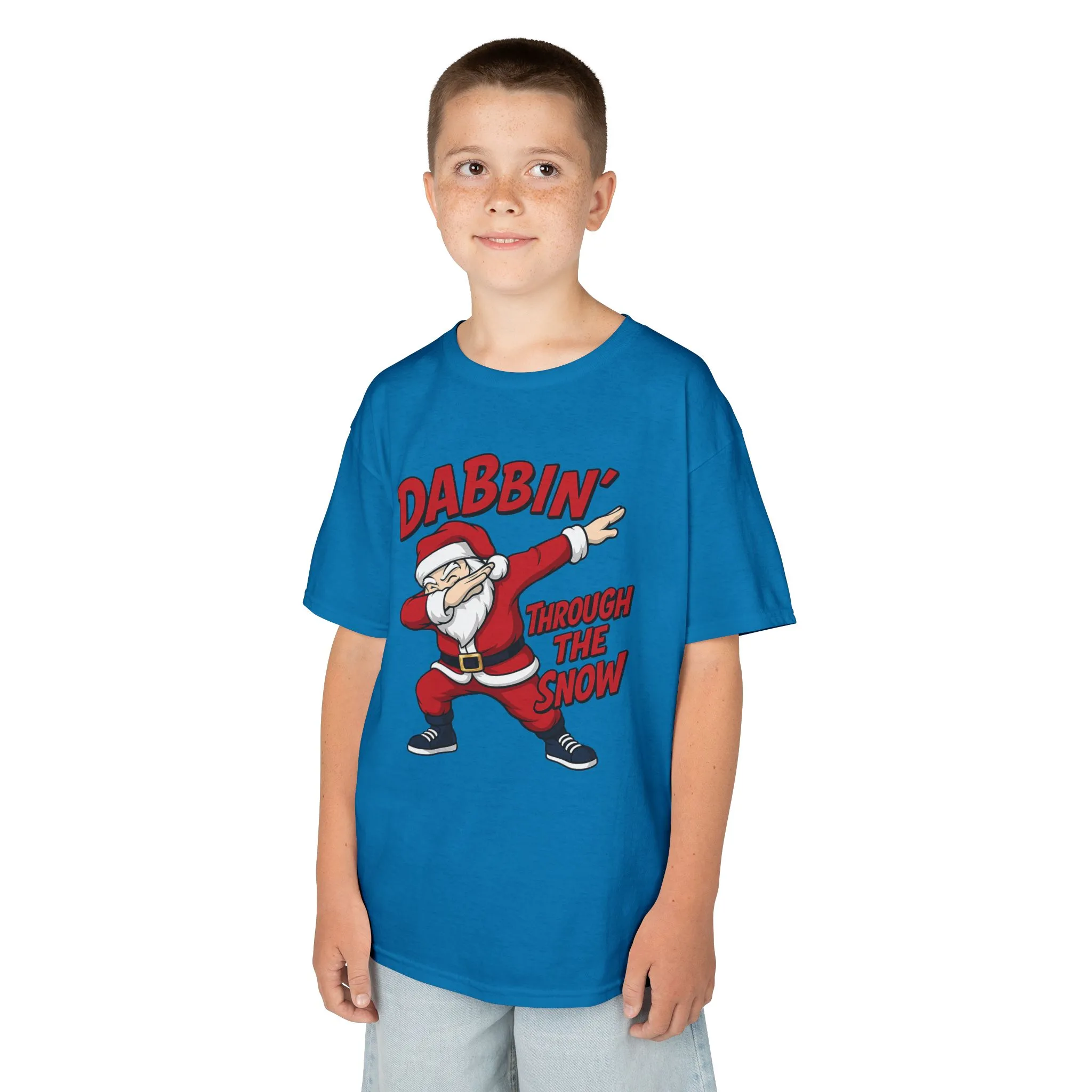 Dabbin Santa Youth Christmas T-Shirt, Funny Holiday Tee for Boys - Image 14