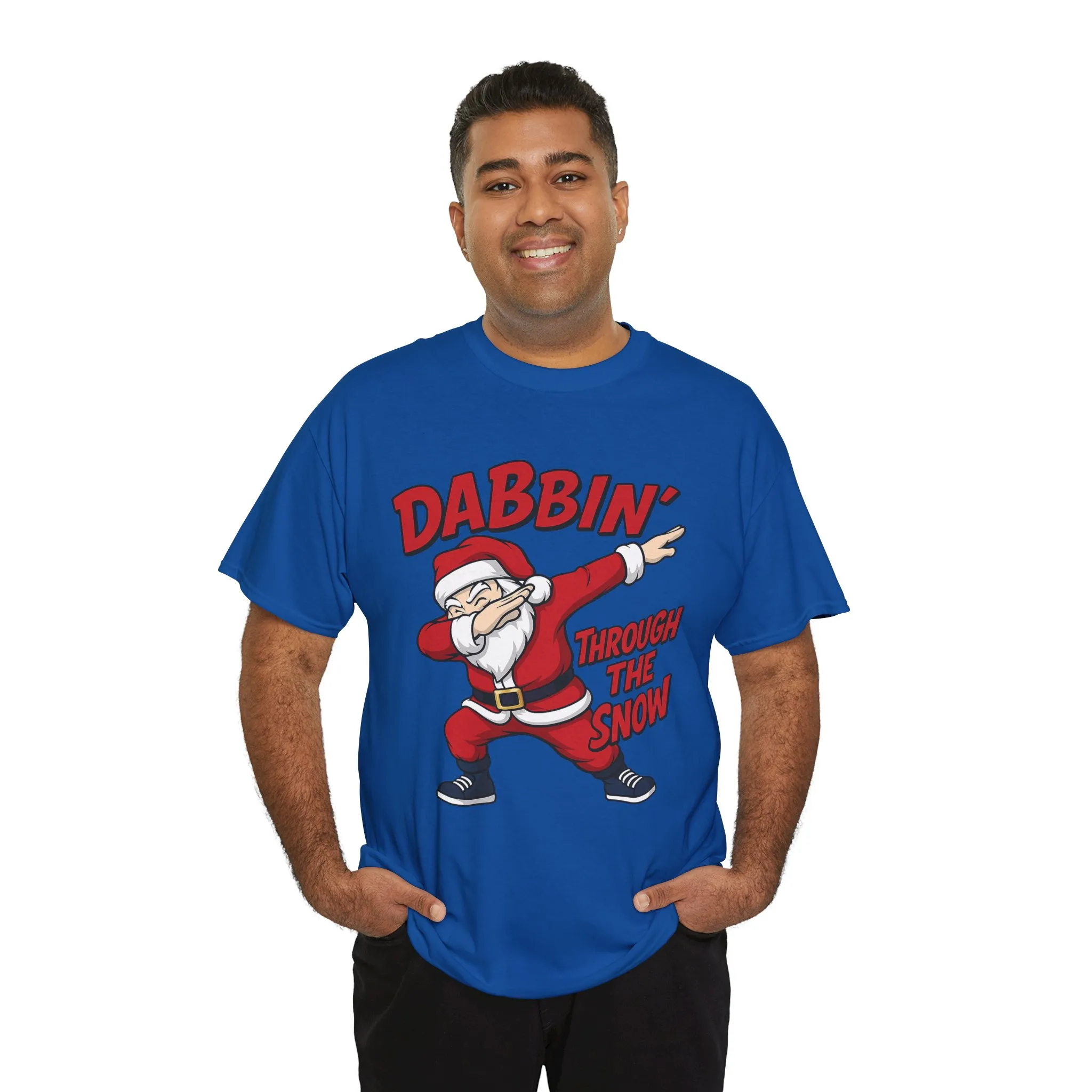 Dabbin Through The Snow Santa Men's Christmas T-Shirt, Funny Holiday Tee - Image 28
