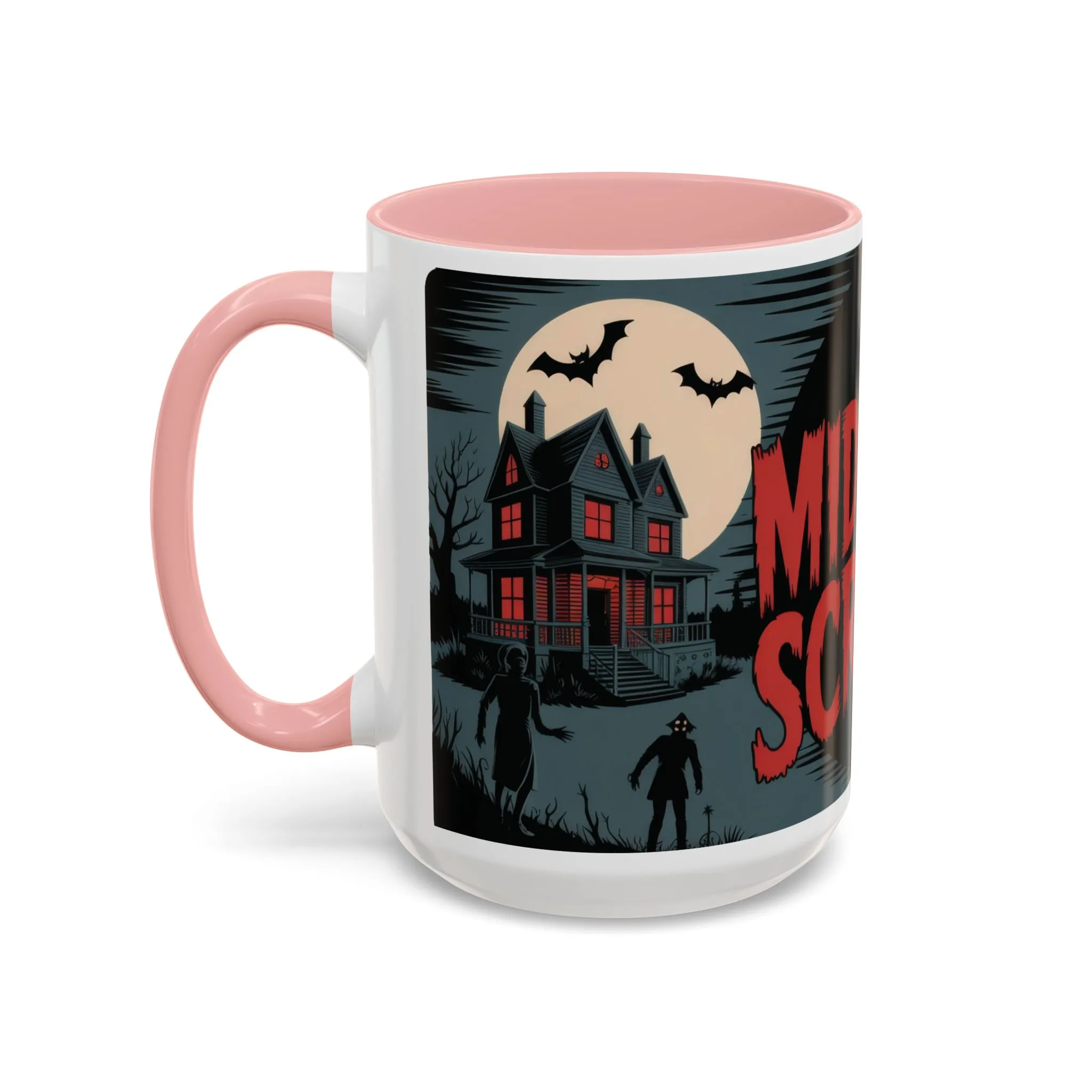 Midnight Screams Mug, Retro Horror Movie Poster Coffee Cup, Gothic Halloween Gift for Horror Lovers, Accent Coffee Mug (11, 15oz) - Image 13