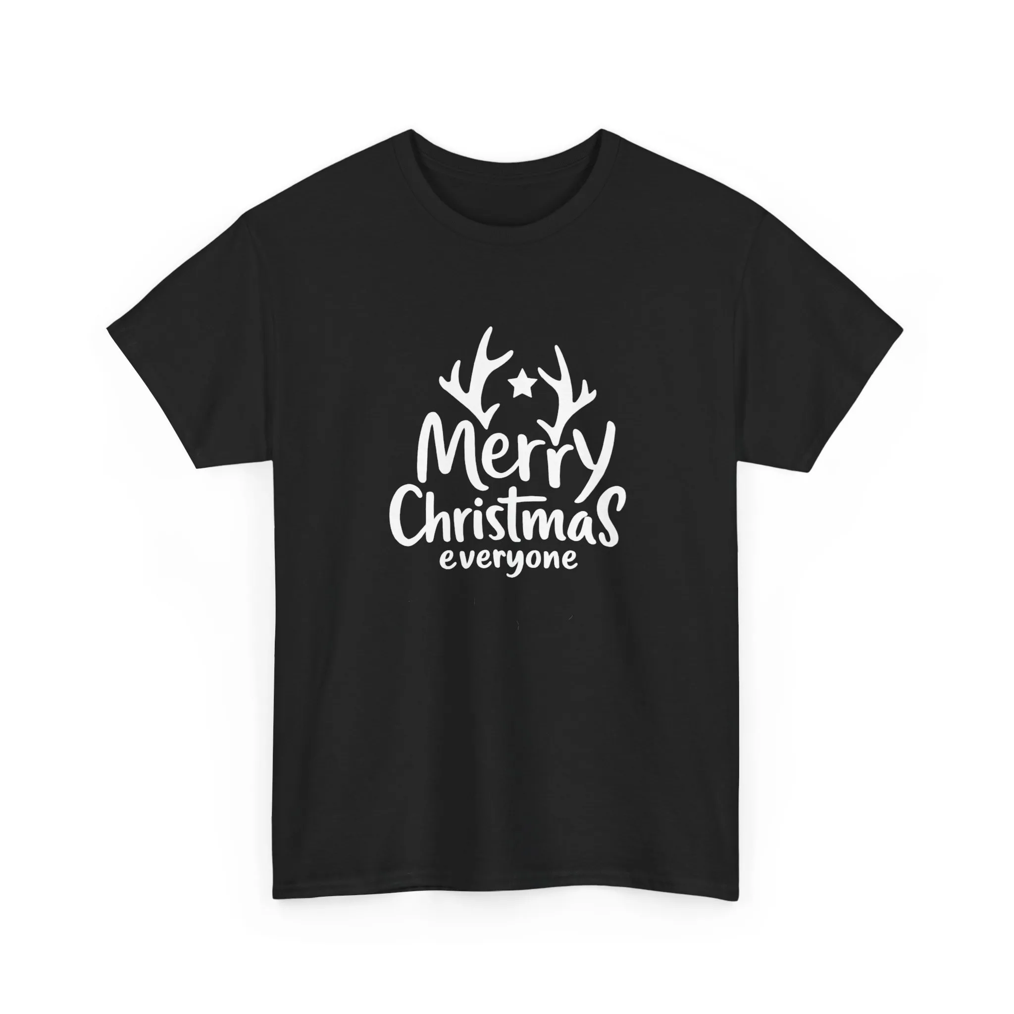 Merry Christmas Everyone Men's T-Shirt, Classic Holiday Tee, Simple Christmas Gift - Image 4