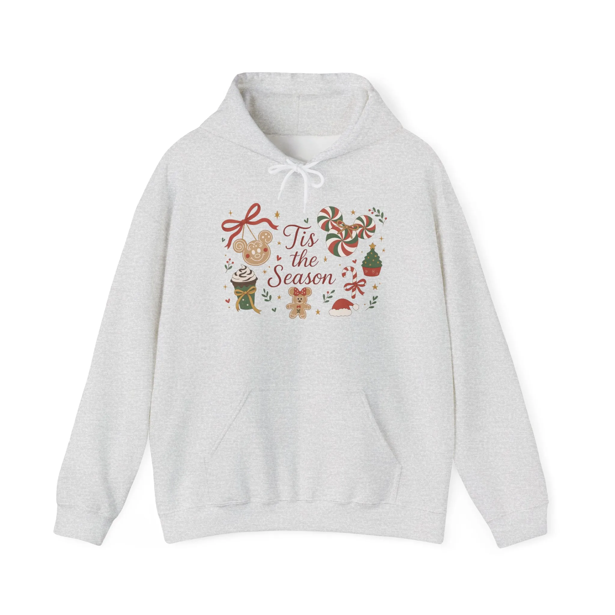 Tis the Season Christmas Women's Hooded Sweatshirt, Cozy Cookie - Cocoa Holiday Jumper, Unisex Heavy Blend™ Hooded Sweatshirt - Image 5