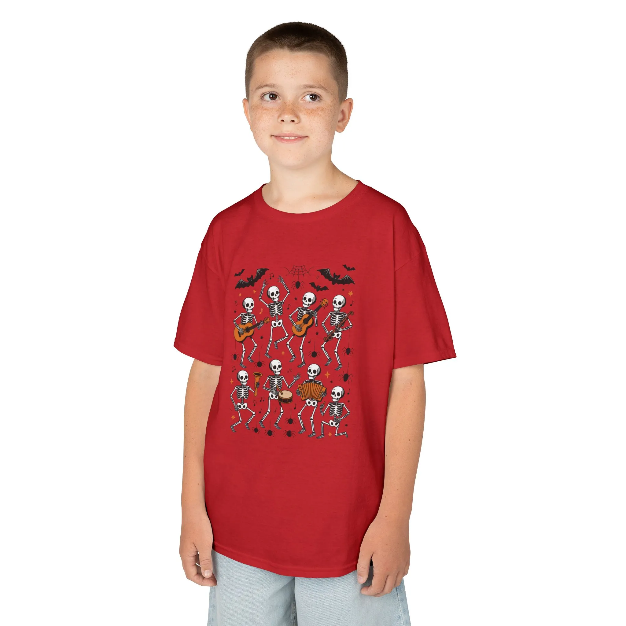 Cute Dancing Skeleton Halloween T-Shirt for Girls Boys, Funny Spooky Band Tee, Kids Halloween Party Top, Cute Fall Outfit Gift - Image 27