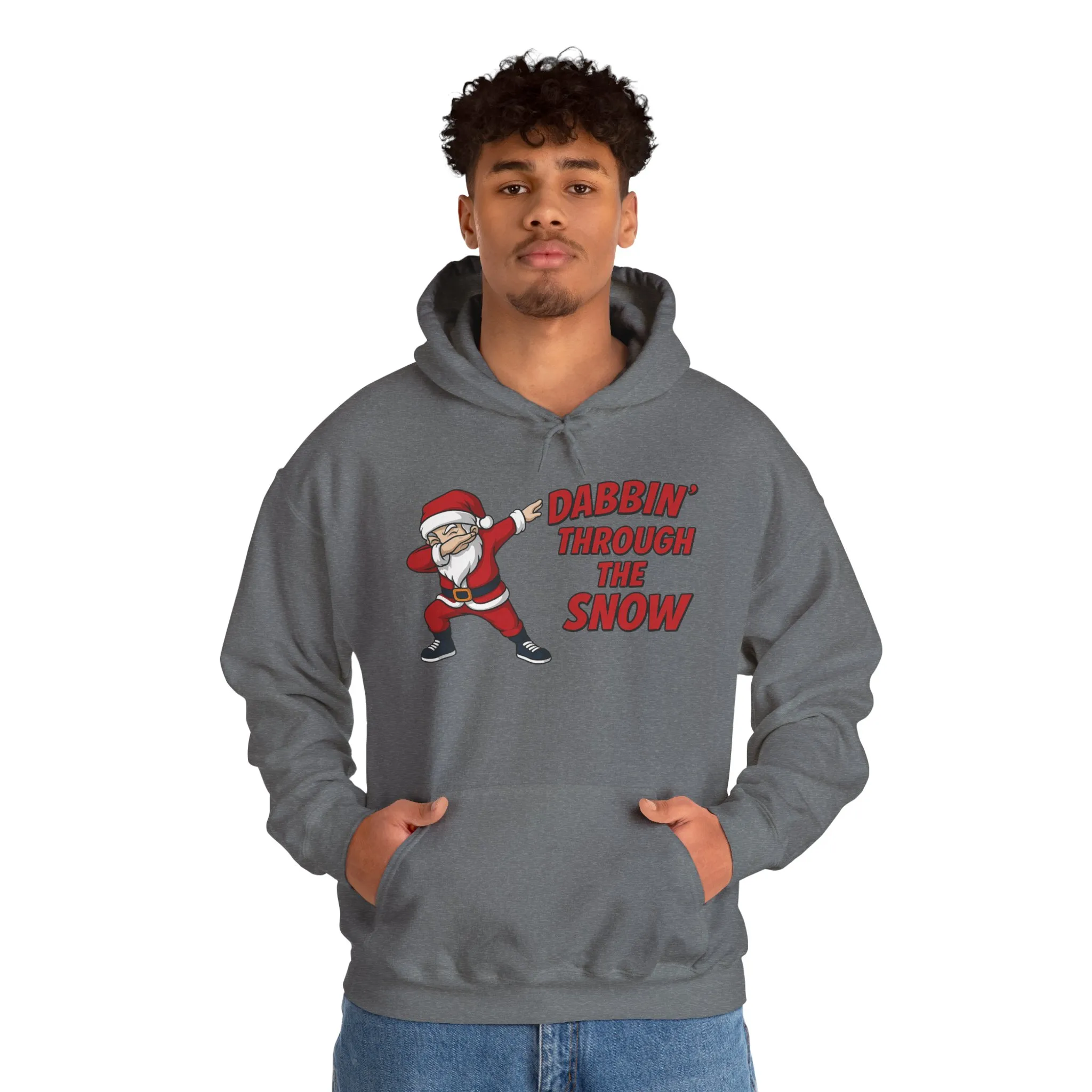 Dabbin Santa Men's Christmas Hoodie, Funny Holiday Sweatshirt - Image 15