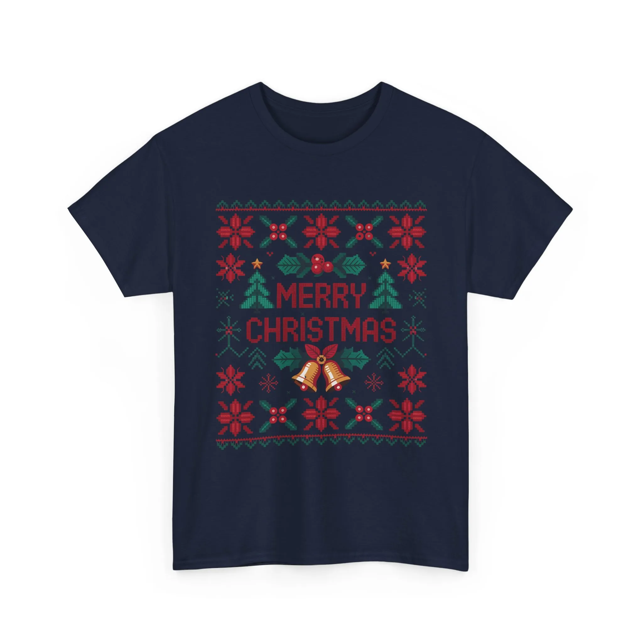 Merry Christmas Women's T-Shirt, Festive Holiday Tee, Classic Red - Green Christmas Outfit - Image 19