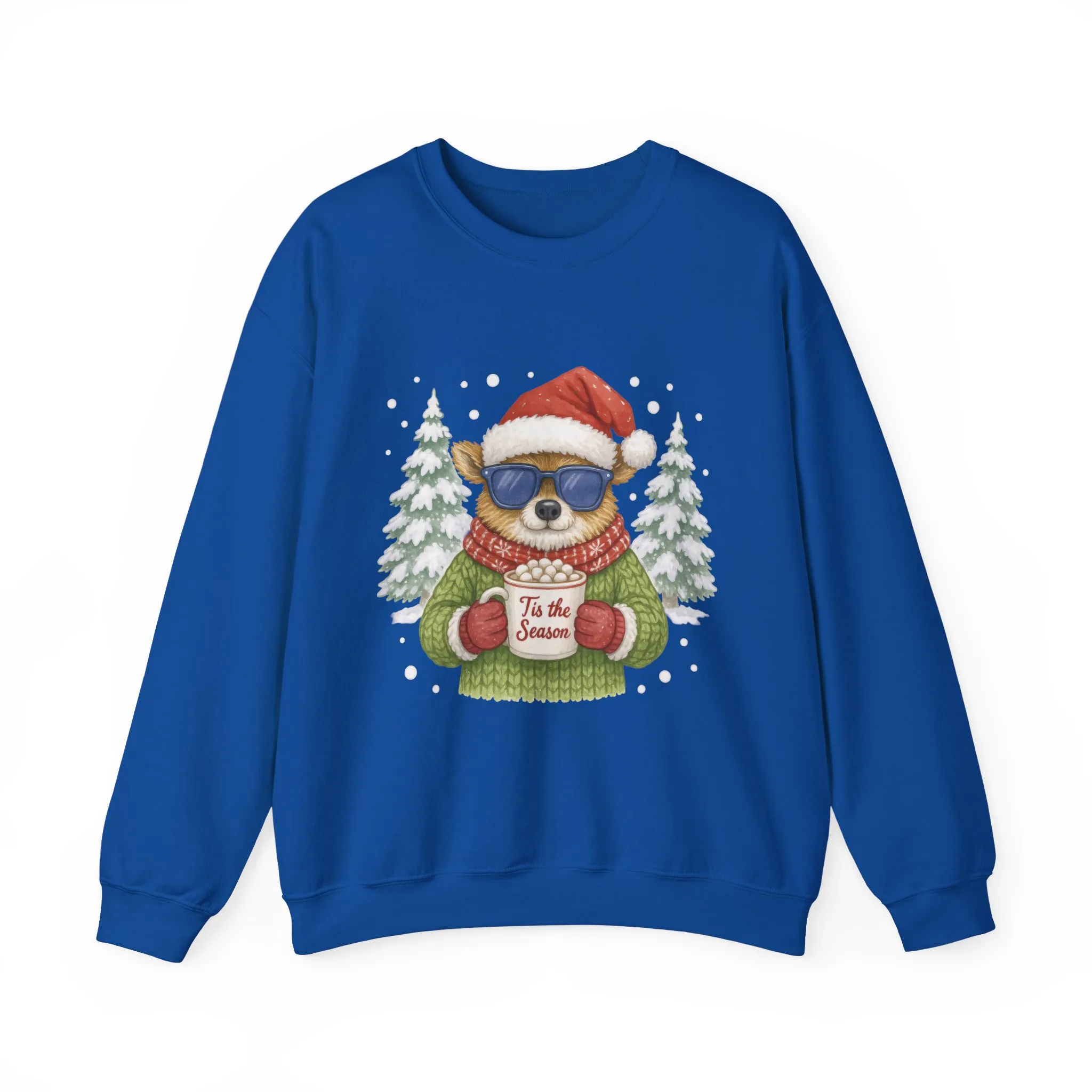 Women's Tis the Season Christmas Sweatshirt, Festive Reindeer Pullover - Image 19