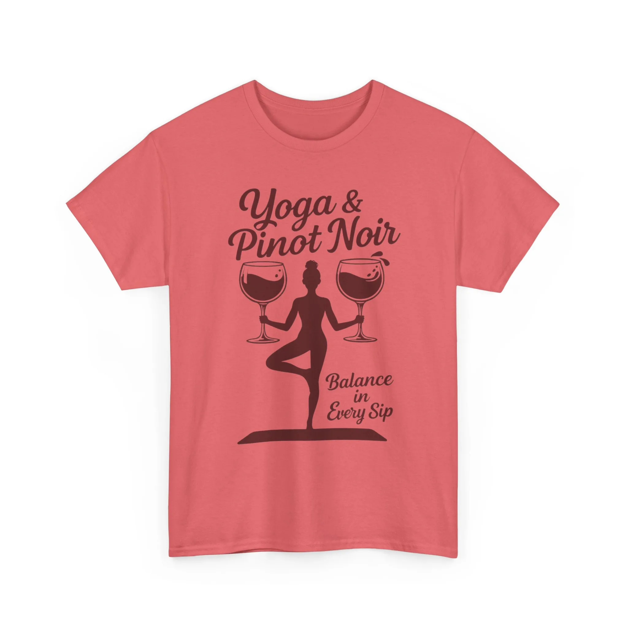 Yoga and Wine Shirt Women, Funny Pinot Noir Tee, Balance in Every Sip Tee, Yoga Lover Gift - Image 10