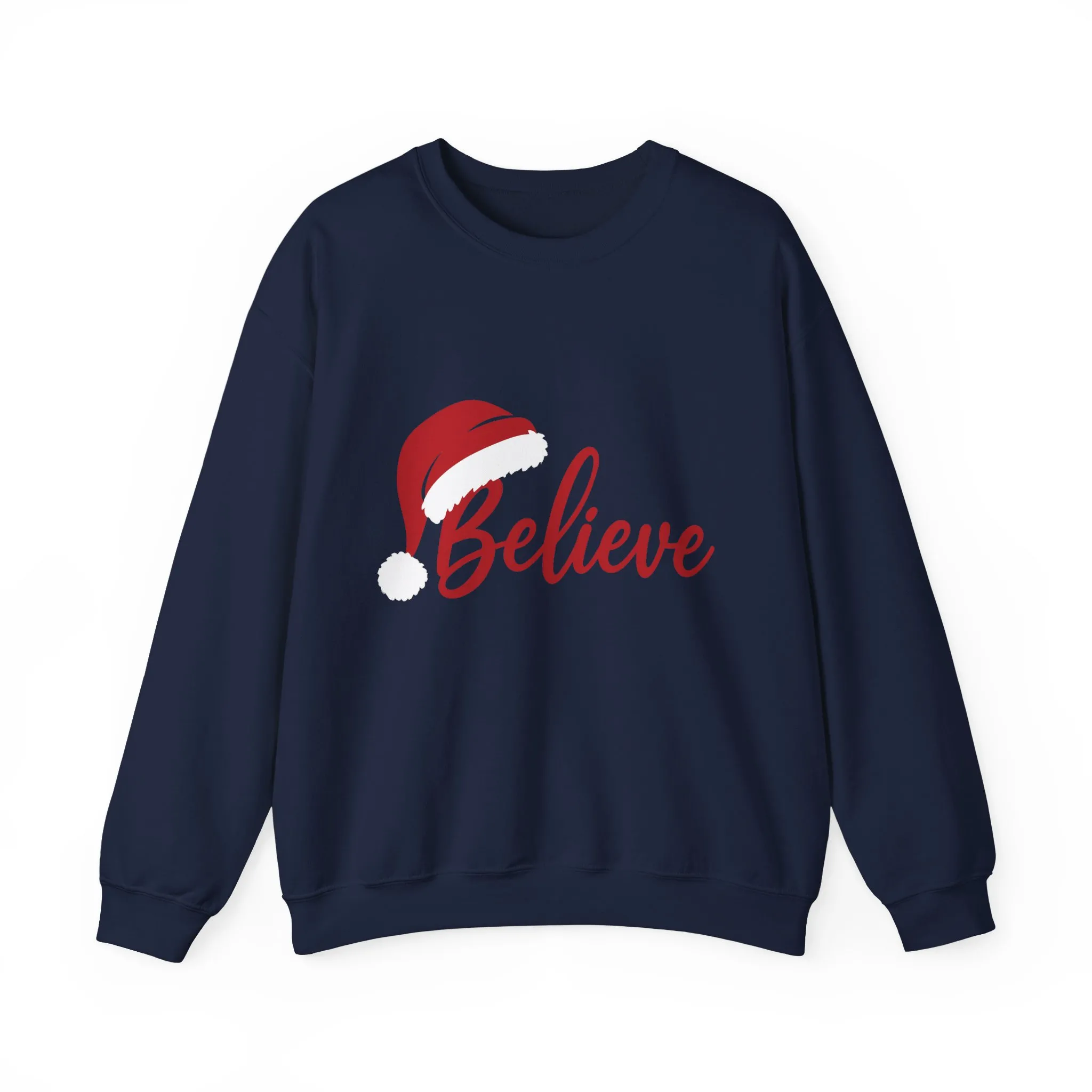 Believe Christmas Women's Sweatshirt, Minimalist Holiday Crewneck, Cozy Sweatshirt for Women - Image 16