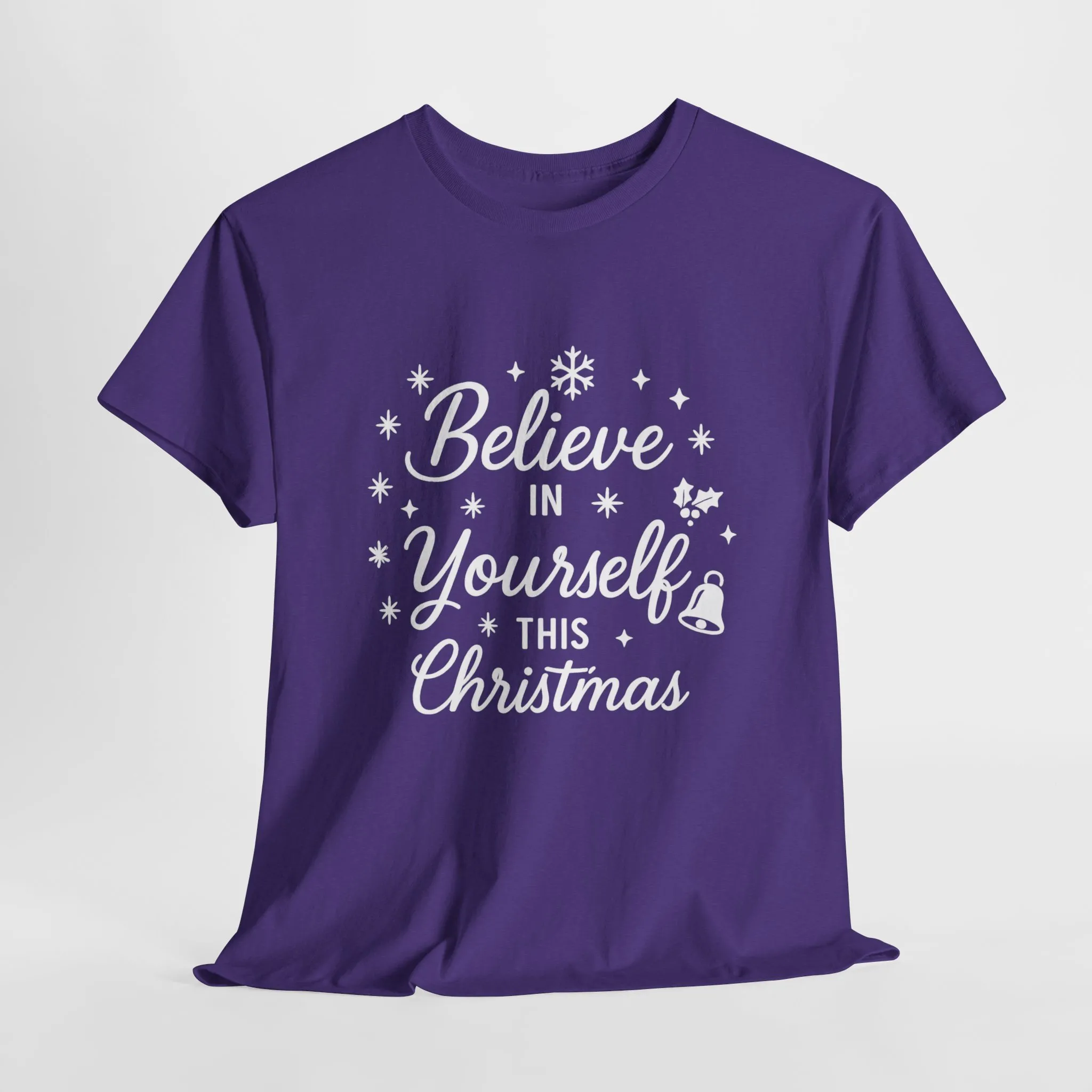 Women's Believe in the Magic Christmas Shirt, Santa Hat Holiday Tee for Women - Image 16