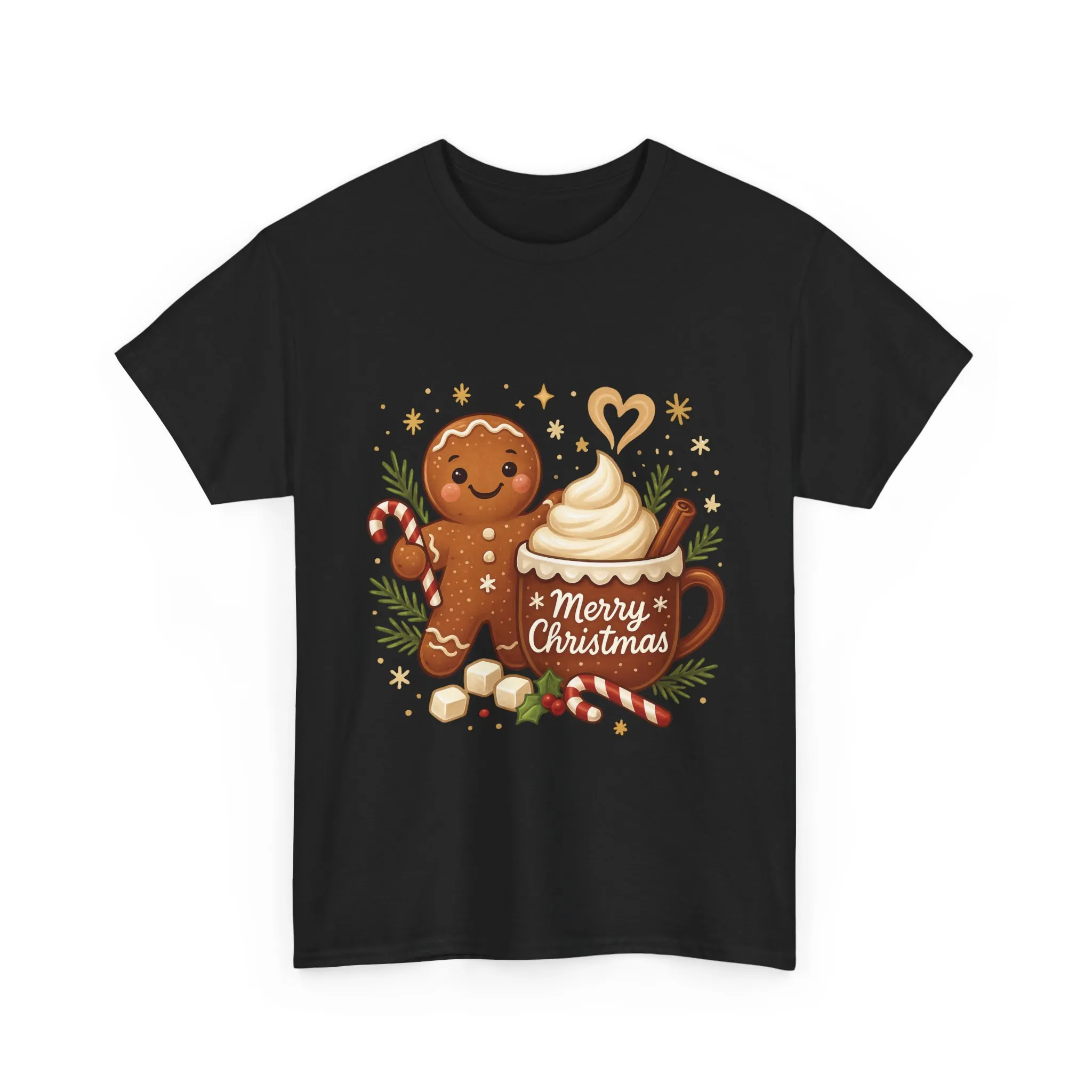 Gingerbread - Hot Cocoa Women's Christmas T-Shirt, Cozy Holiday Tee - Image 7