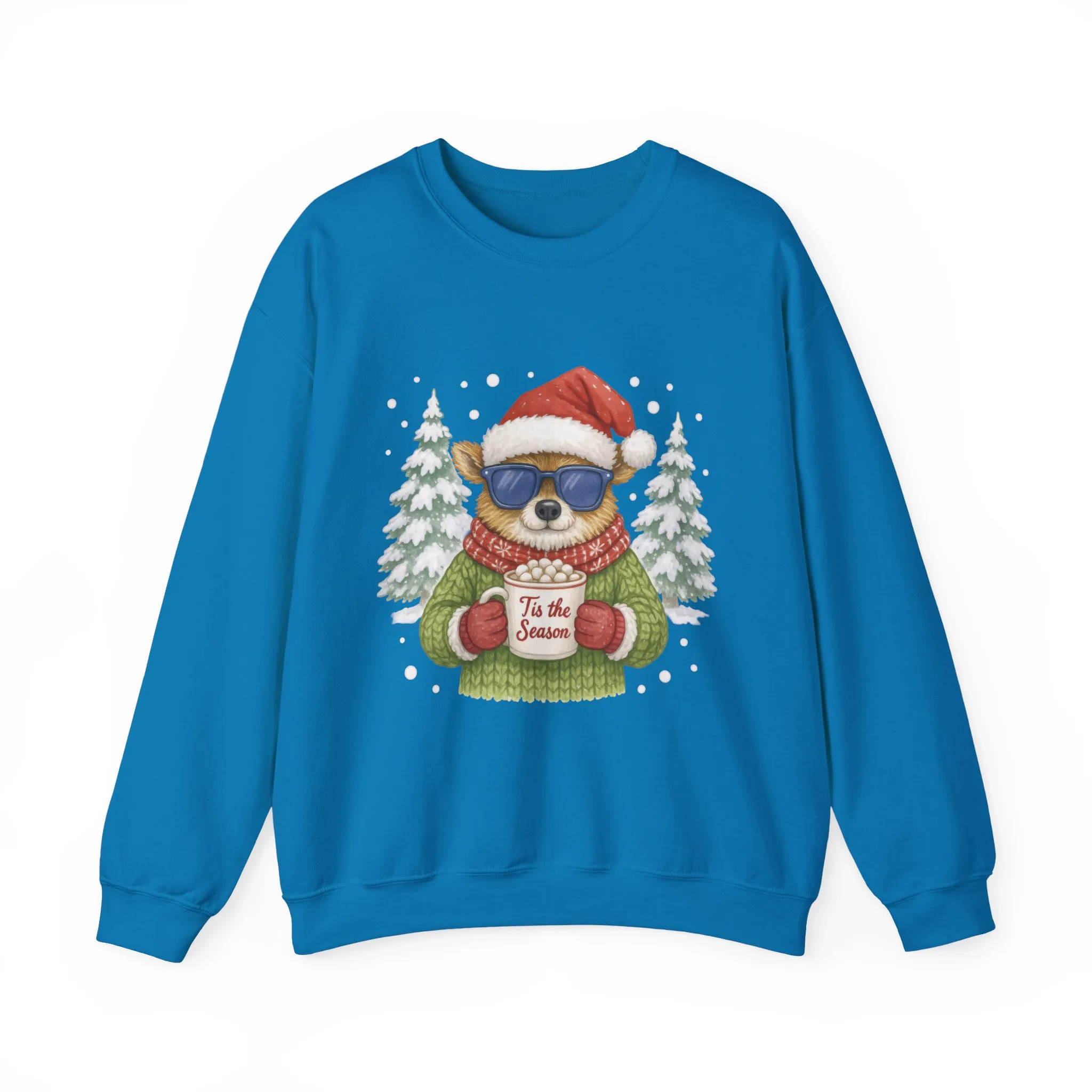 Women's Tis the Season Christmas Sweatshirt, Festive Reindeer Pullover - Image 16