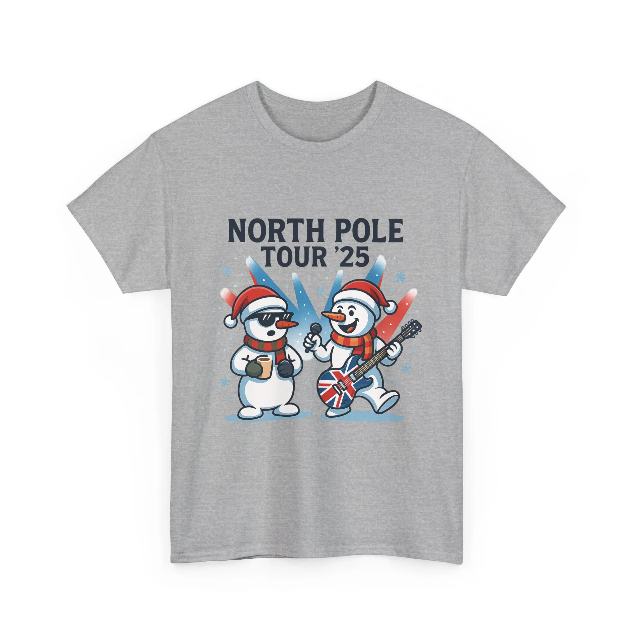 North Pole Tour 25 Women's Christmas T-Shirt, Funny Holiday Music Tee - Image 4