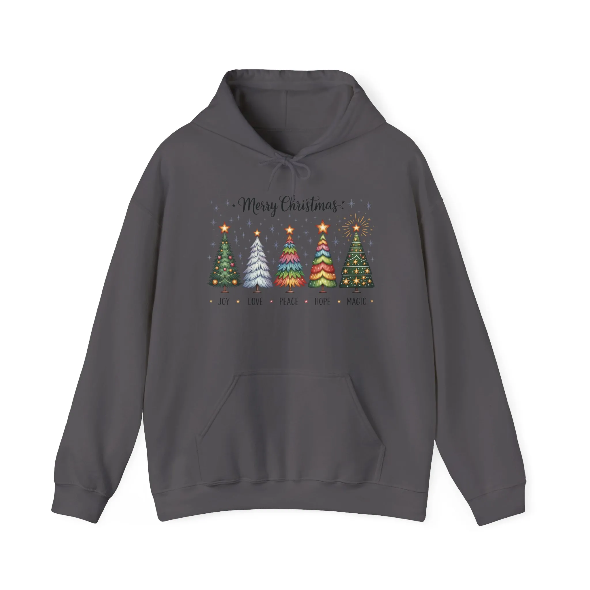 Merry Christmas Women's Hoodie, Joy Love Peace Hope Magic Holiday Hoodie, Women's Heavy Blend™ Hooded Sweatshirt - Image 17