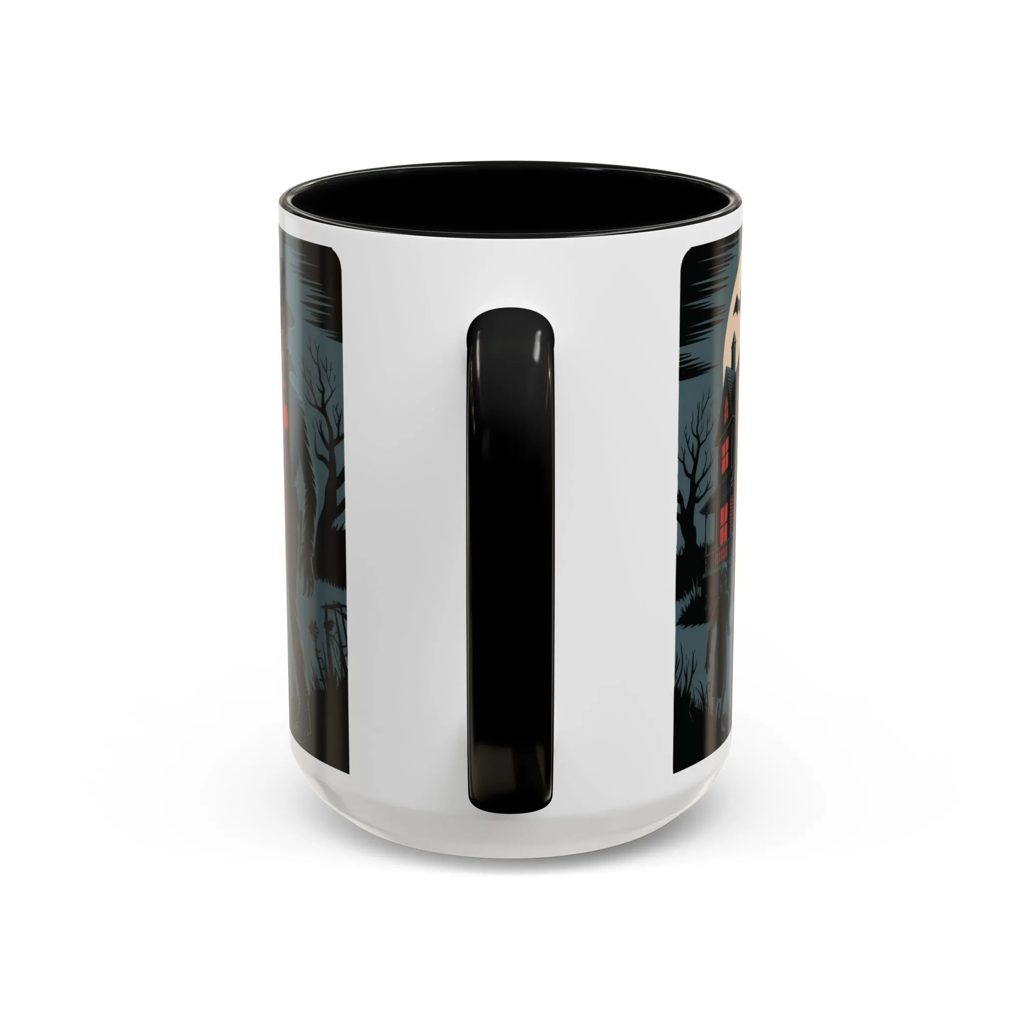 Midnight Screams Mug, Retro Horror Movie Poster Coffee Cup, Gothic Halloween Gift for Horror Lovers, Accent Coffee Mug (11, 15oz) - Image 5