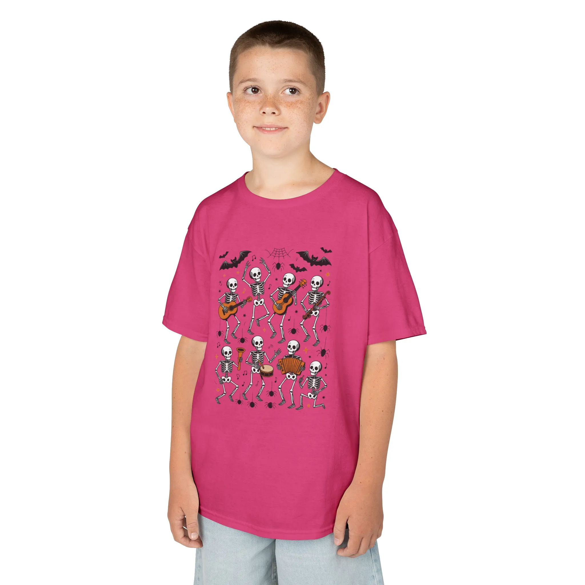 Cute Dancing Skeleton Halloween T-Shirt for Girls Boys, Funny Spooky Band Tee, Kids Halloween Party Top, Cute Fall Outfit Gift - Image 24